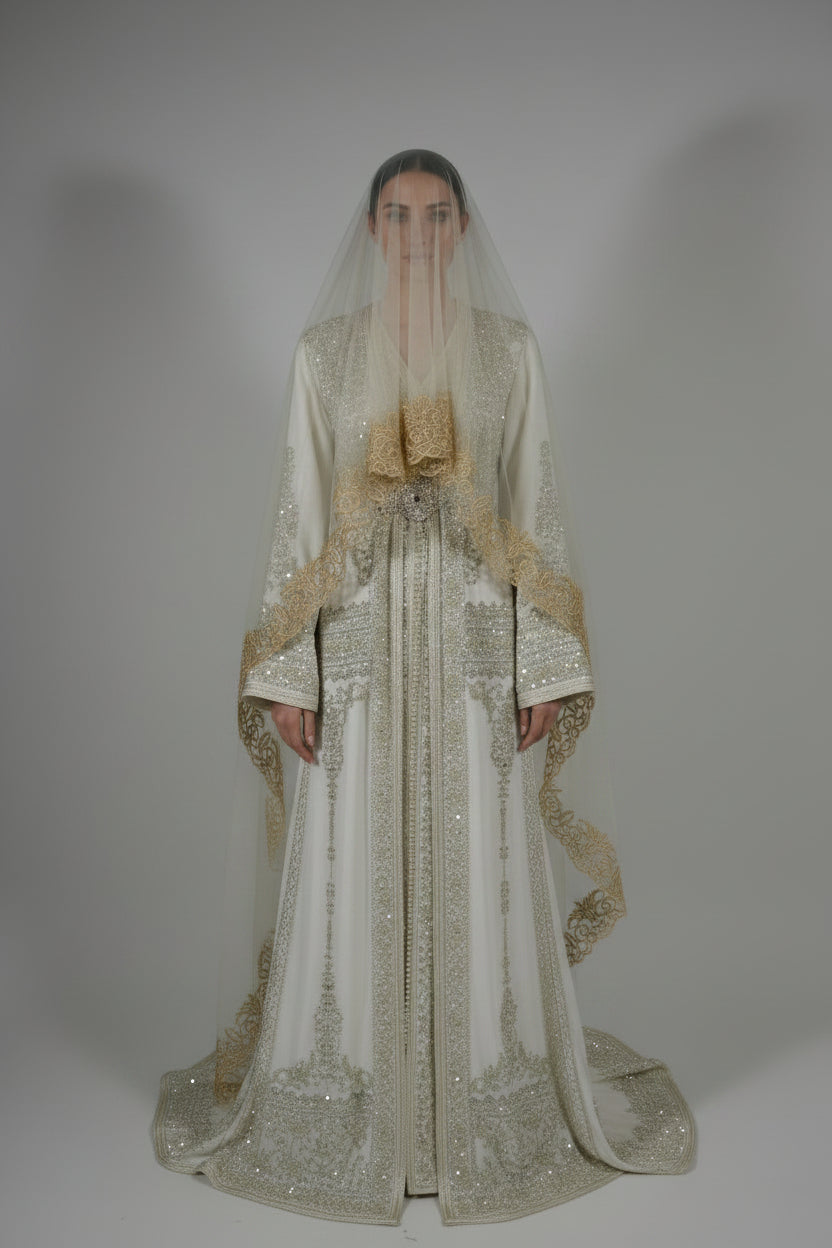 Takchita Bridal Haute Couture Argent