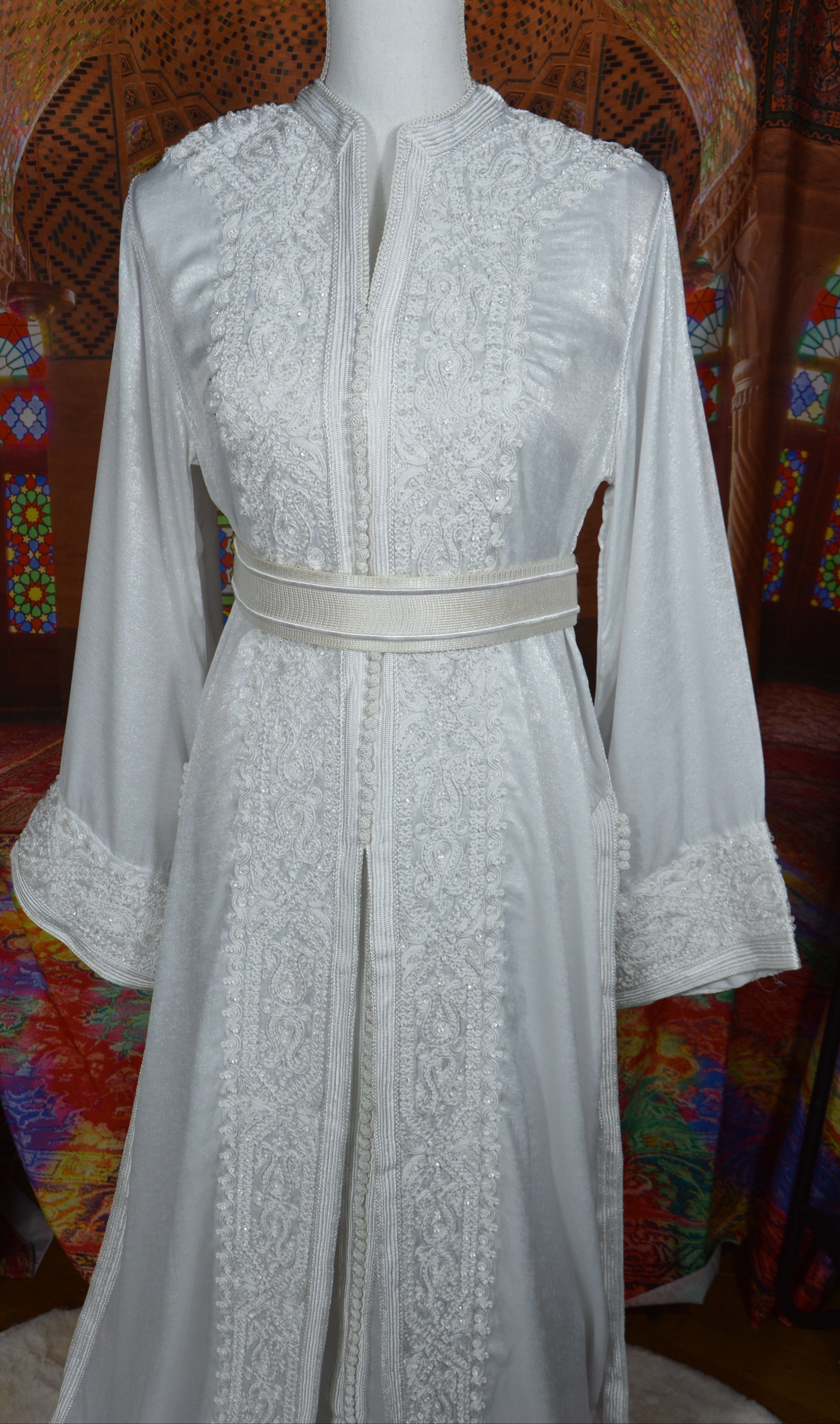 Takchita Blanche - Caftan Marocain de Luxe