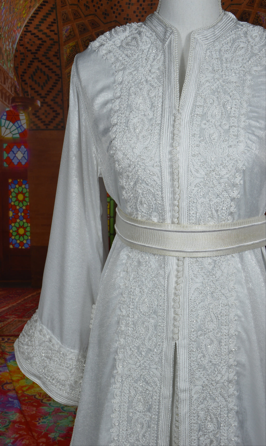 Takchita Blanche - Caftan Marocain de Luxe