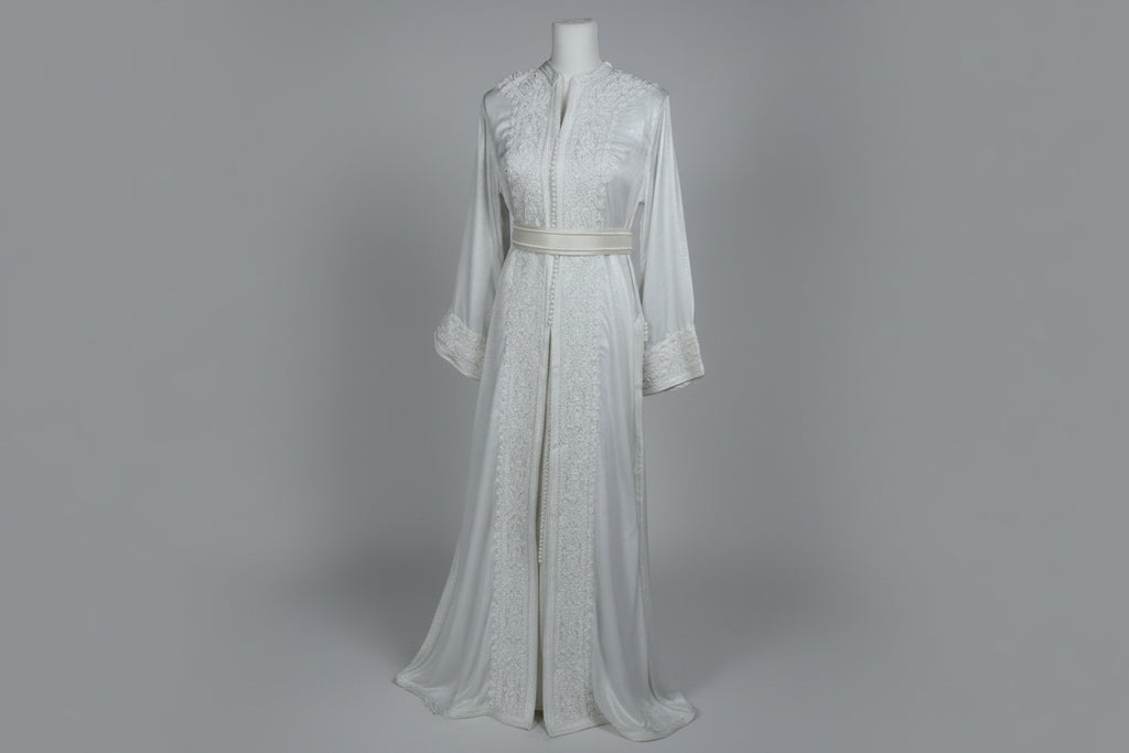 Takchita Blanche - Caftan Marocain de Luxe