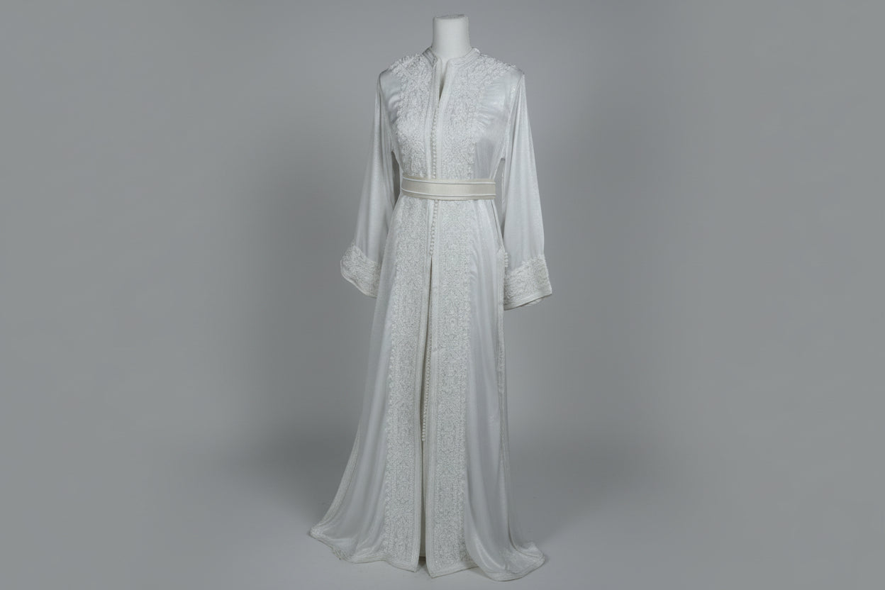 Takchita Blanche - Caftan Marocain de Luxe