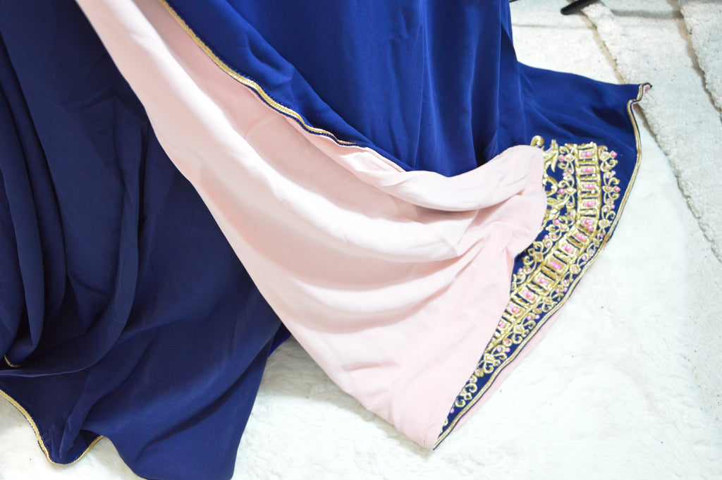 TAKCHITA ROYALE BLEU MARINE – BRODERIES DORÉES