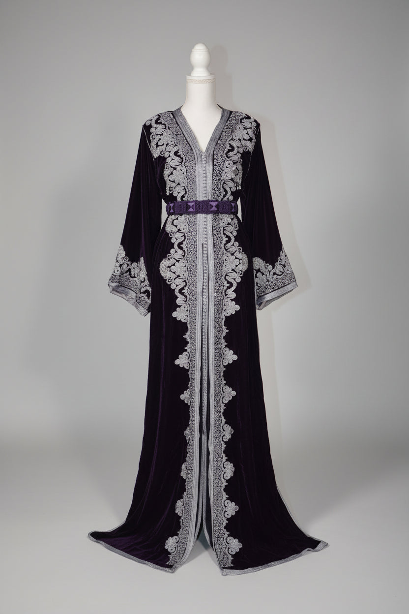Takchita Velours Violet - zeynaya prestige