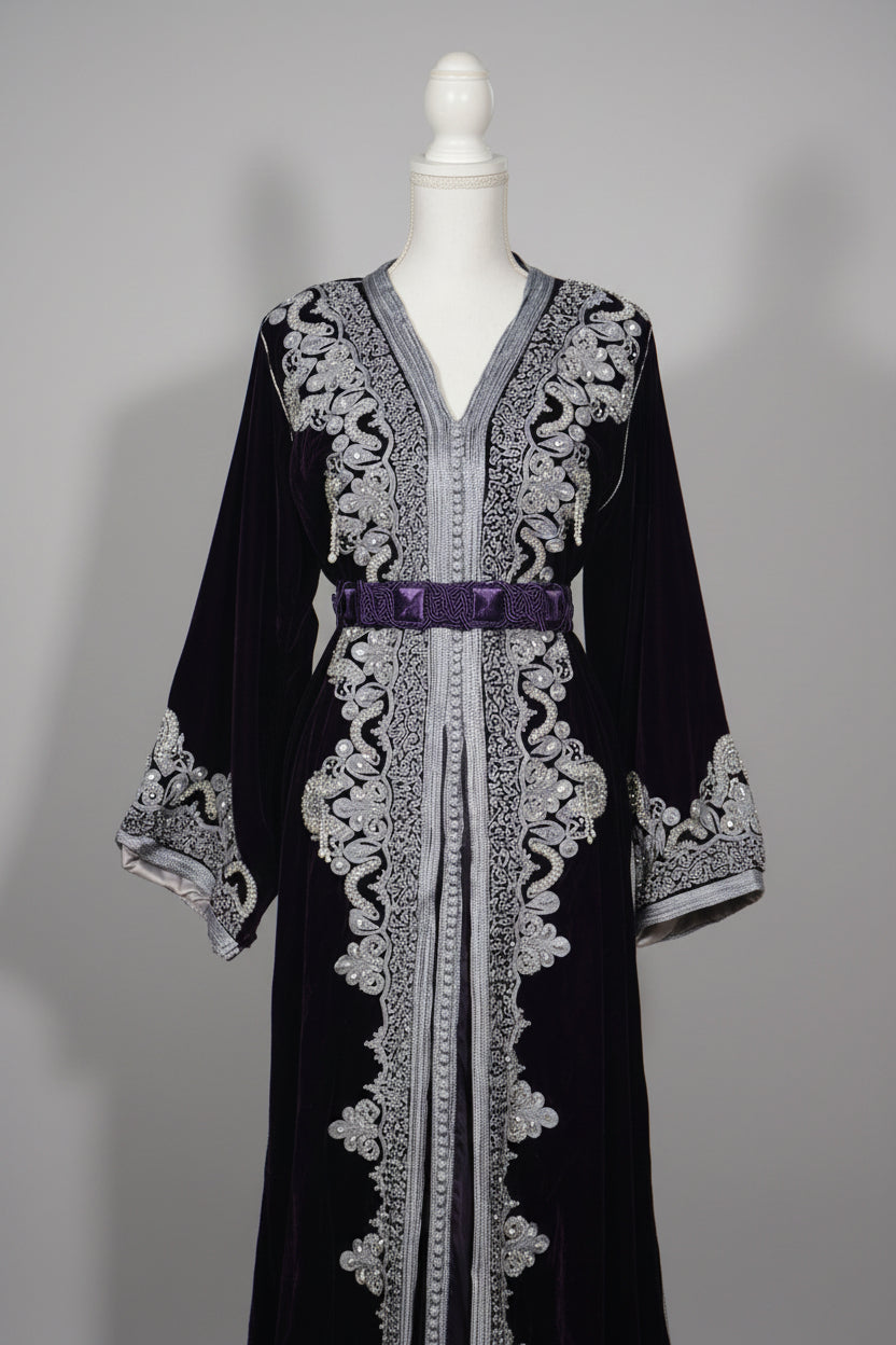 Takchita Velours Violet - zeynaya prestige