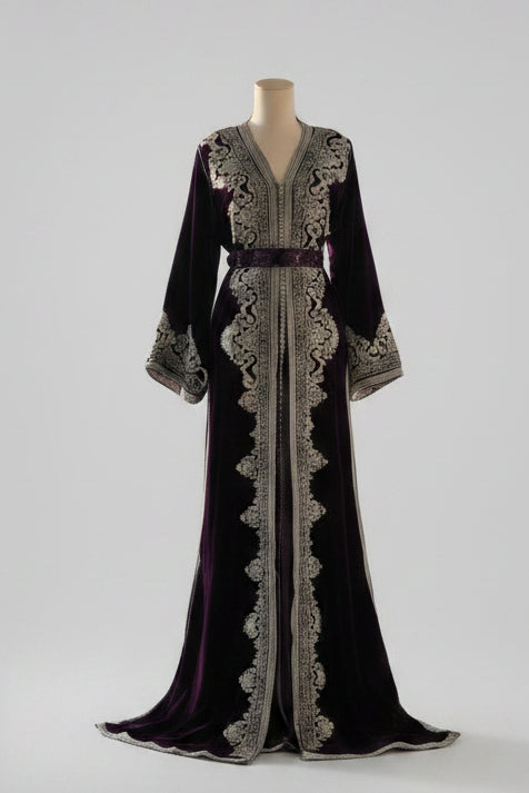 Takchita Velours Violet - zeynaya prestige