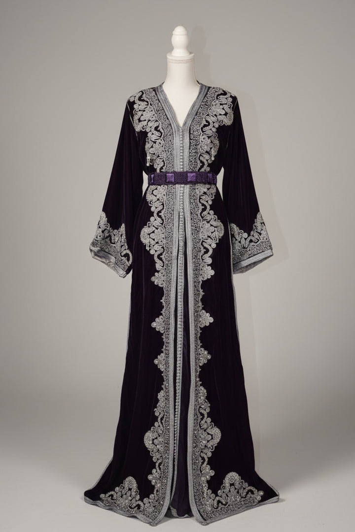 Takchita Velours Violet - zeynaya prestige
