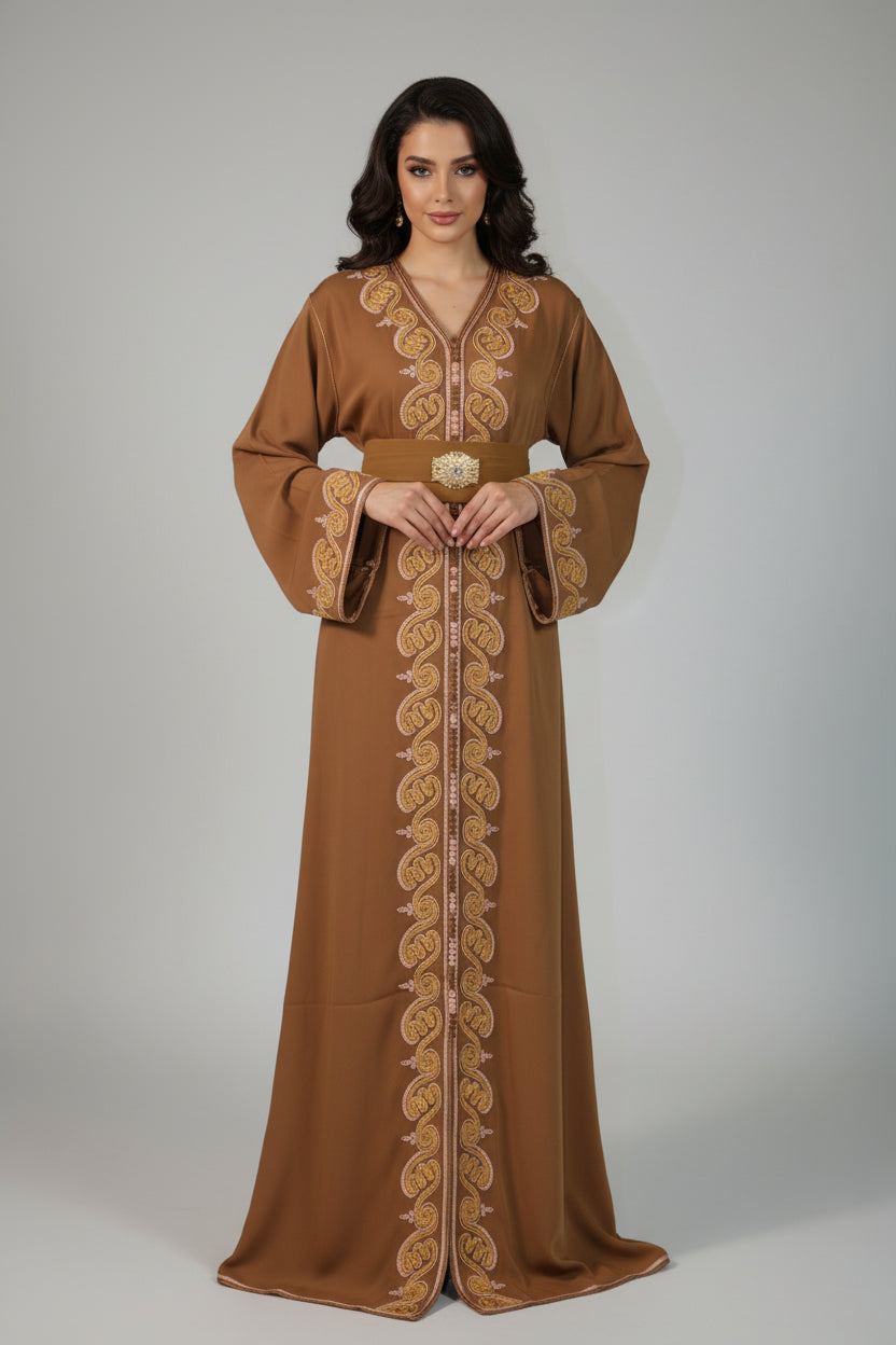 Caftan SOUMAYA camel