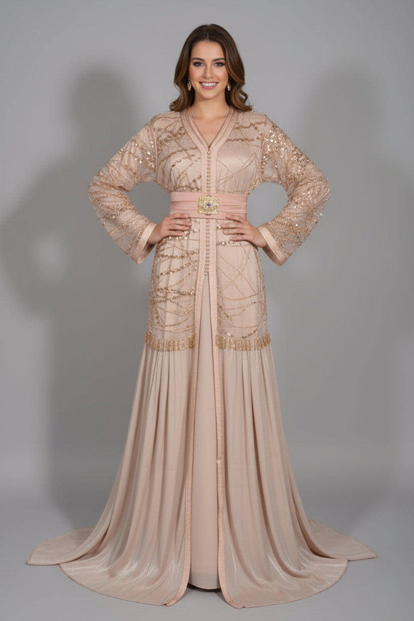 Takchita Crystal Nude Rosé - zeynaya prestige
