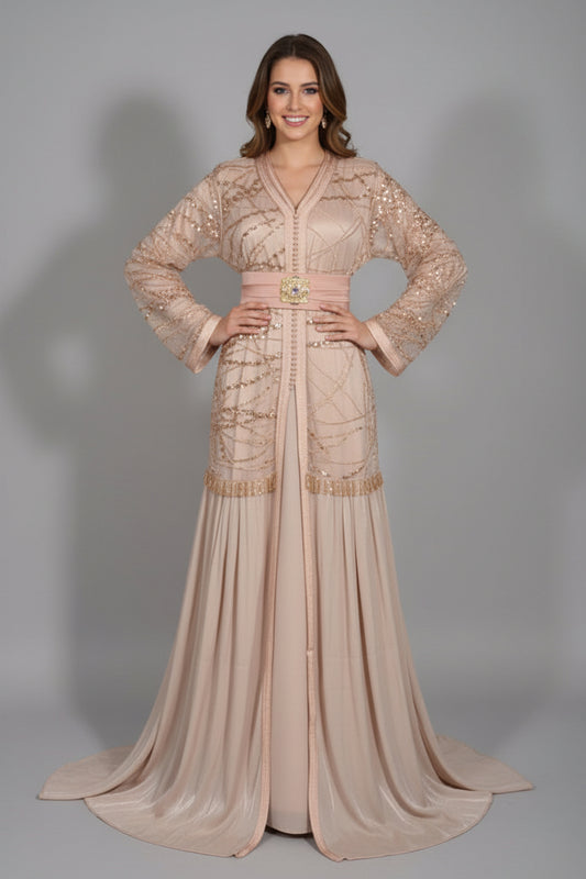 Takchita Crystal Nude Rosé - zeynaya prestige