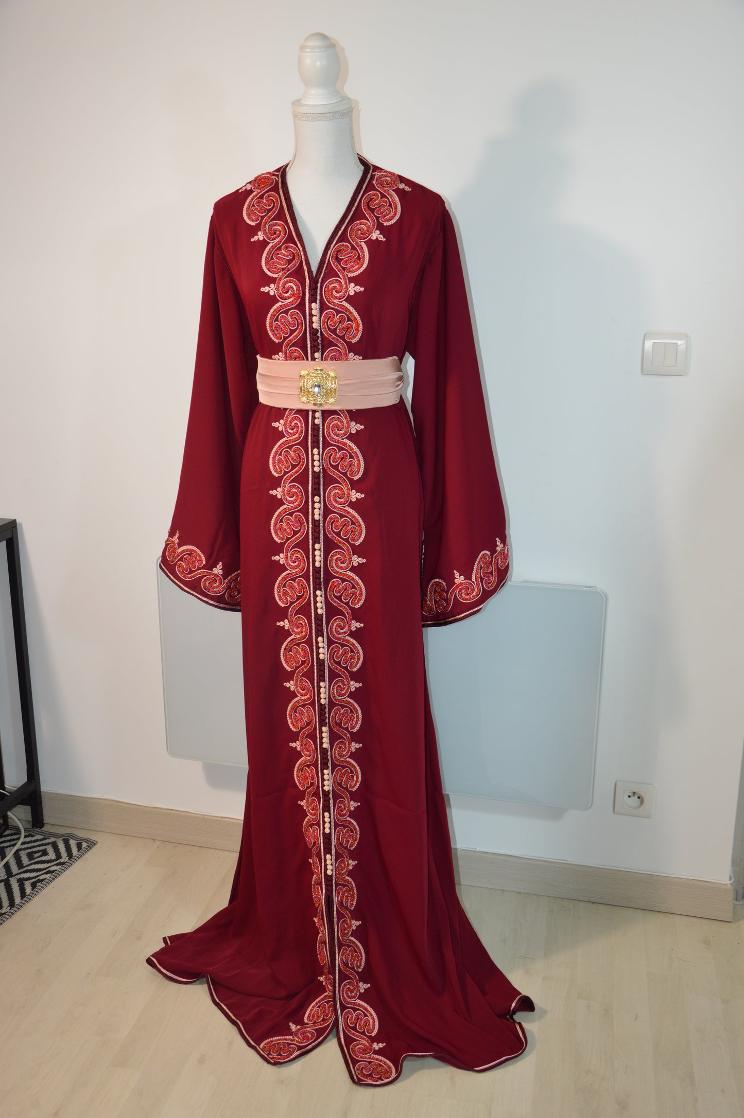 Caftan SOUMAYA bordeaux