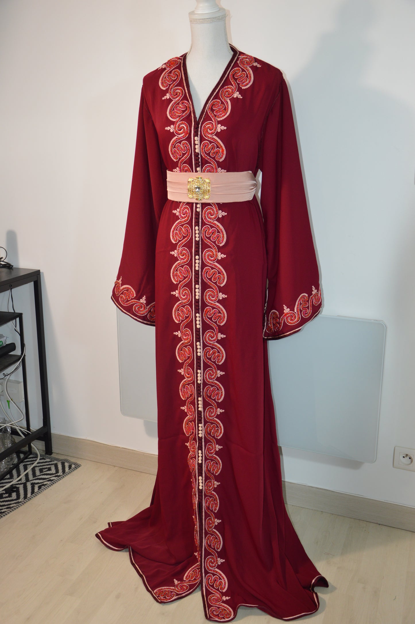 Caftan SOUMAYA bordeaux