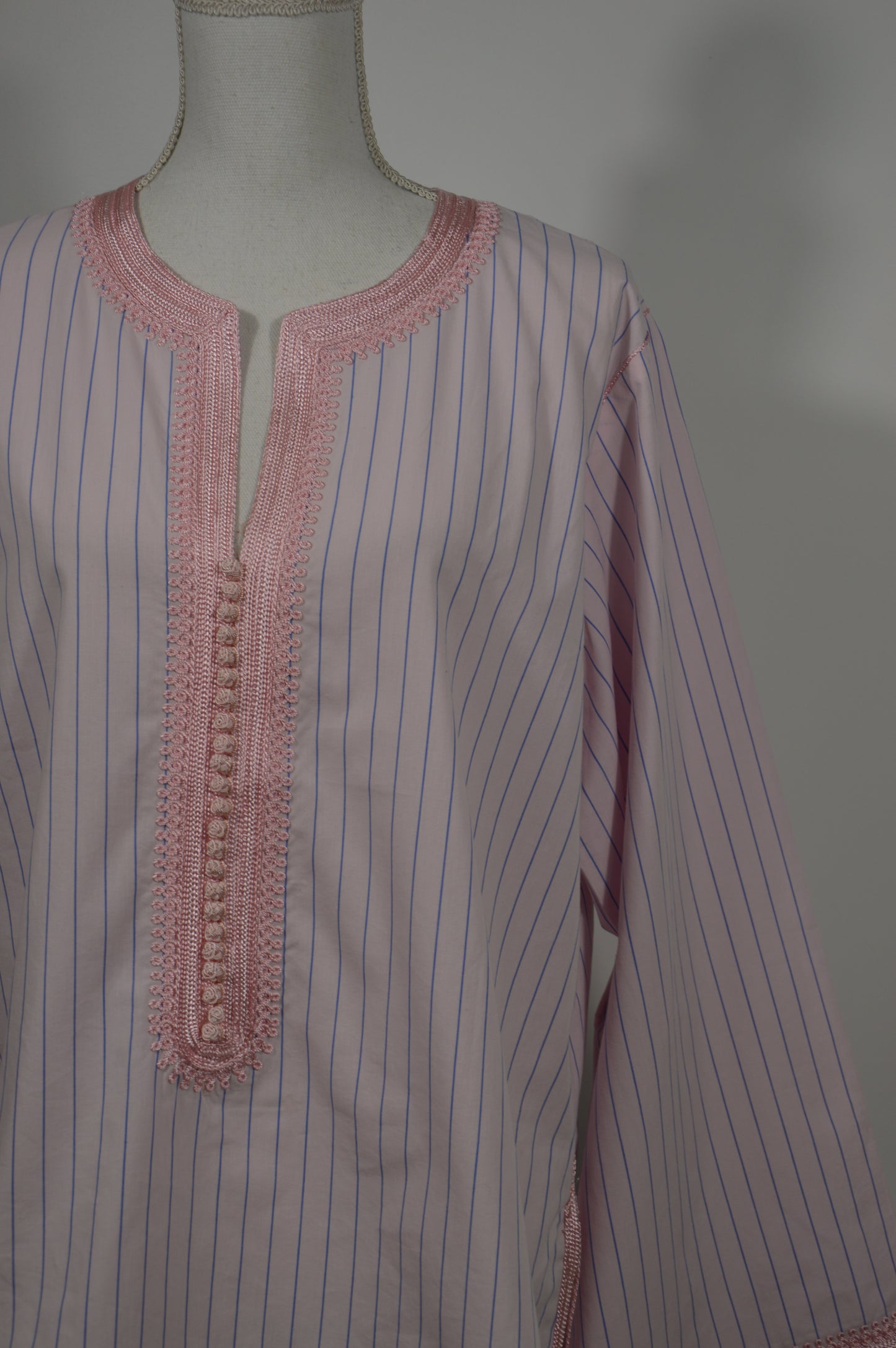 haut jabador rose rayures bleu - Zeynaya Prestige