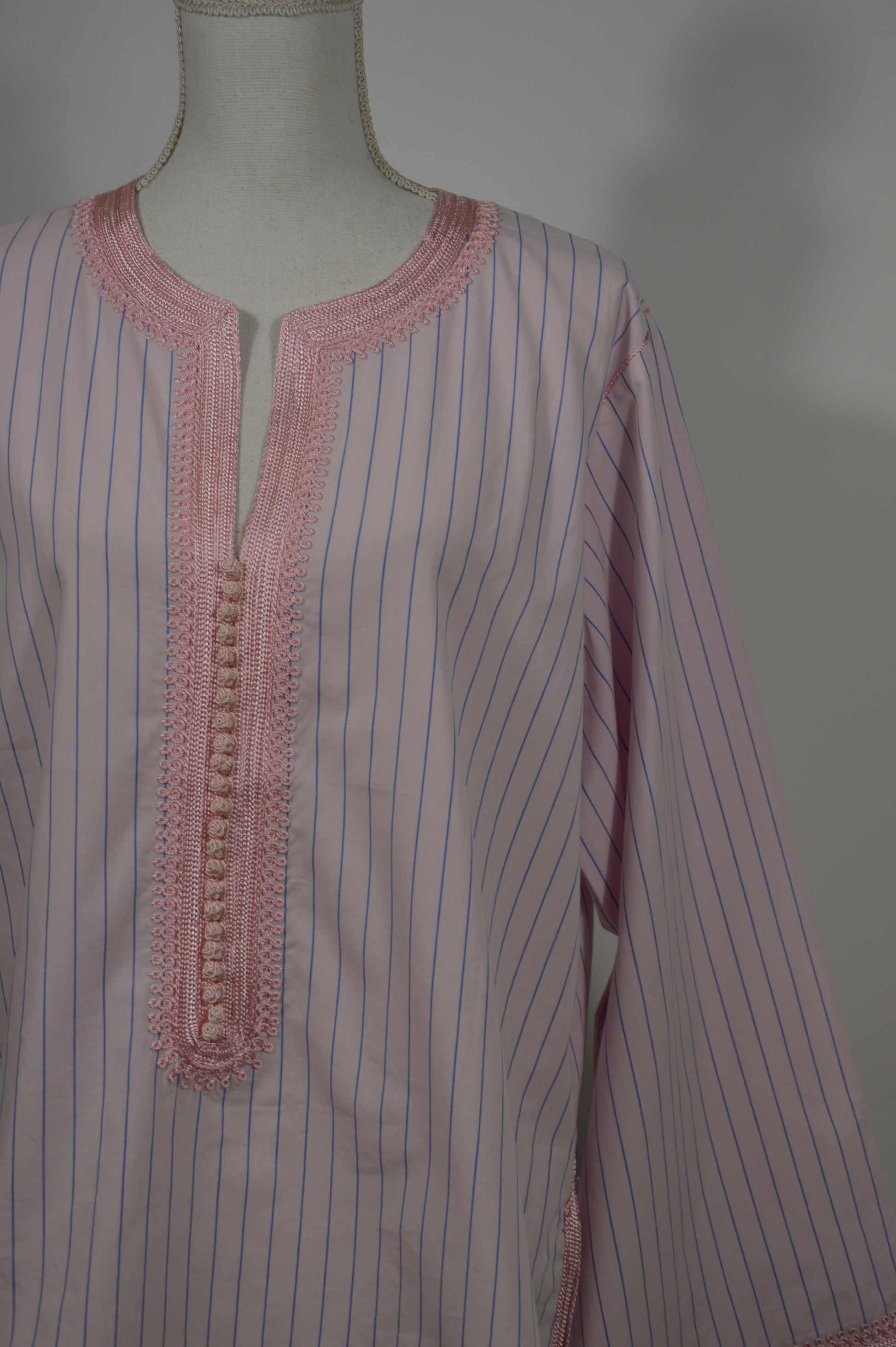 haut jabador rose rayures bleu - Zeynaya Prestige