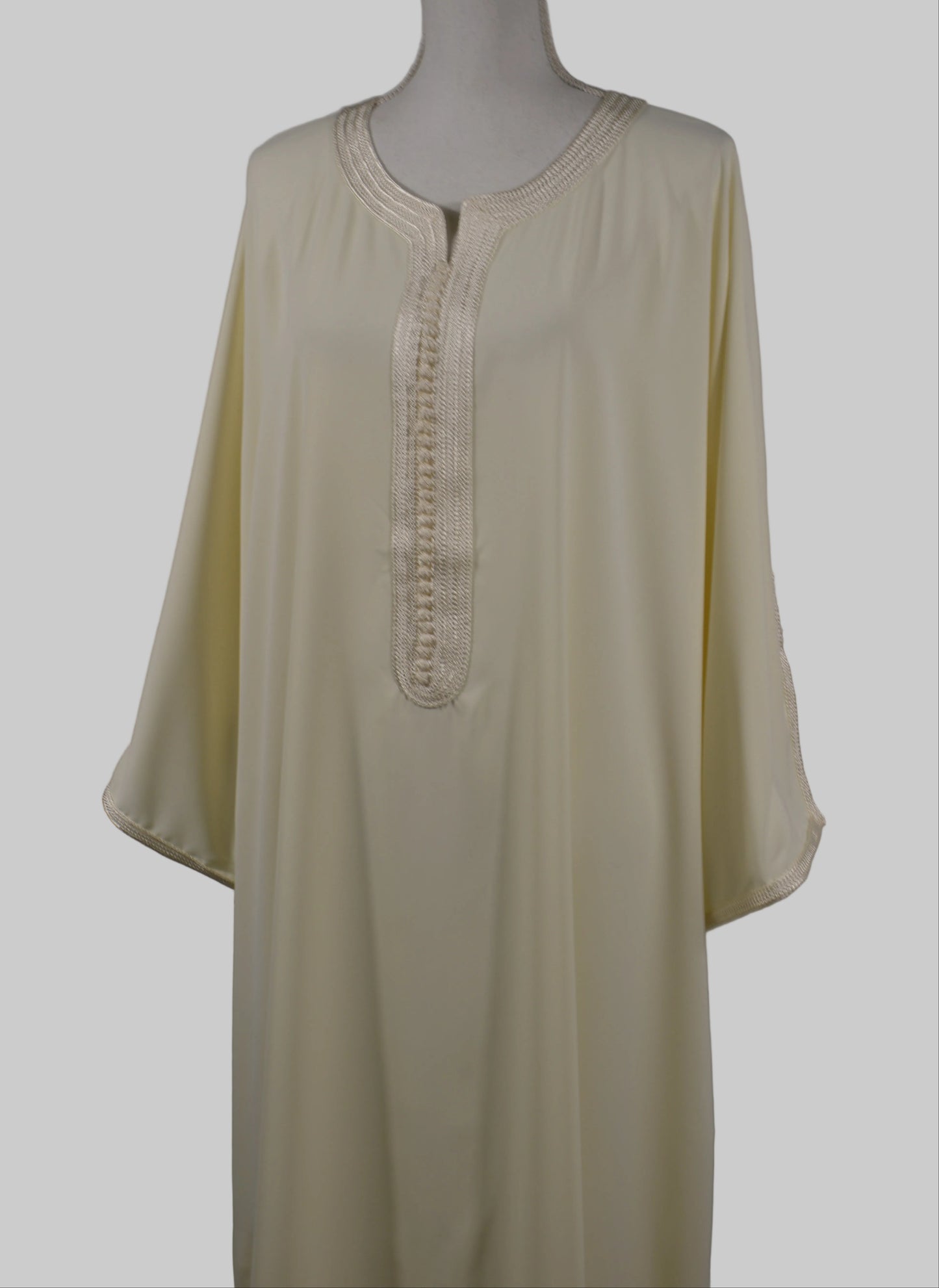 Gandoura Eclat Crêpe Ivoire - zeynaya prestige