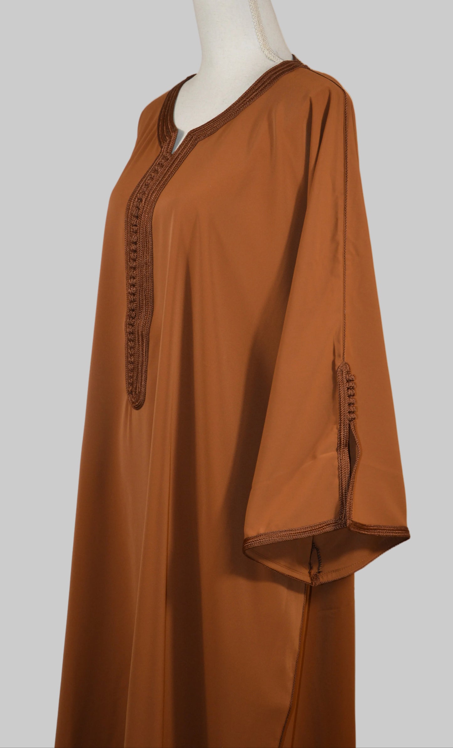 Gandoura Eclat Crêpe Camel - zeynaya prestige