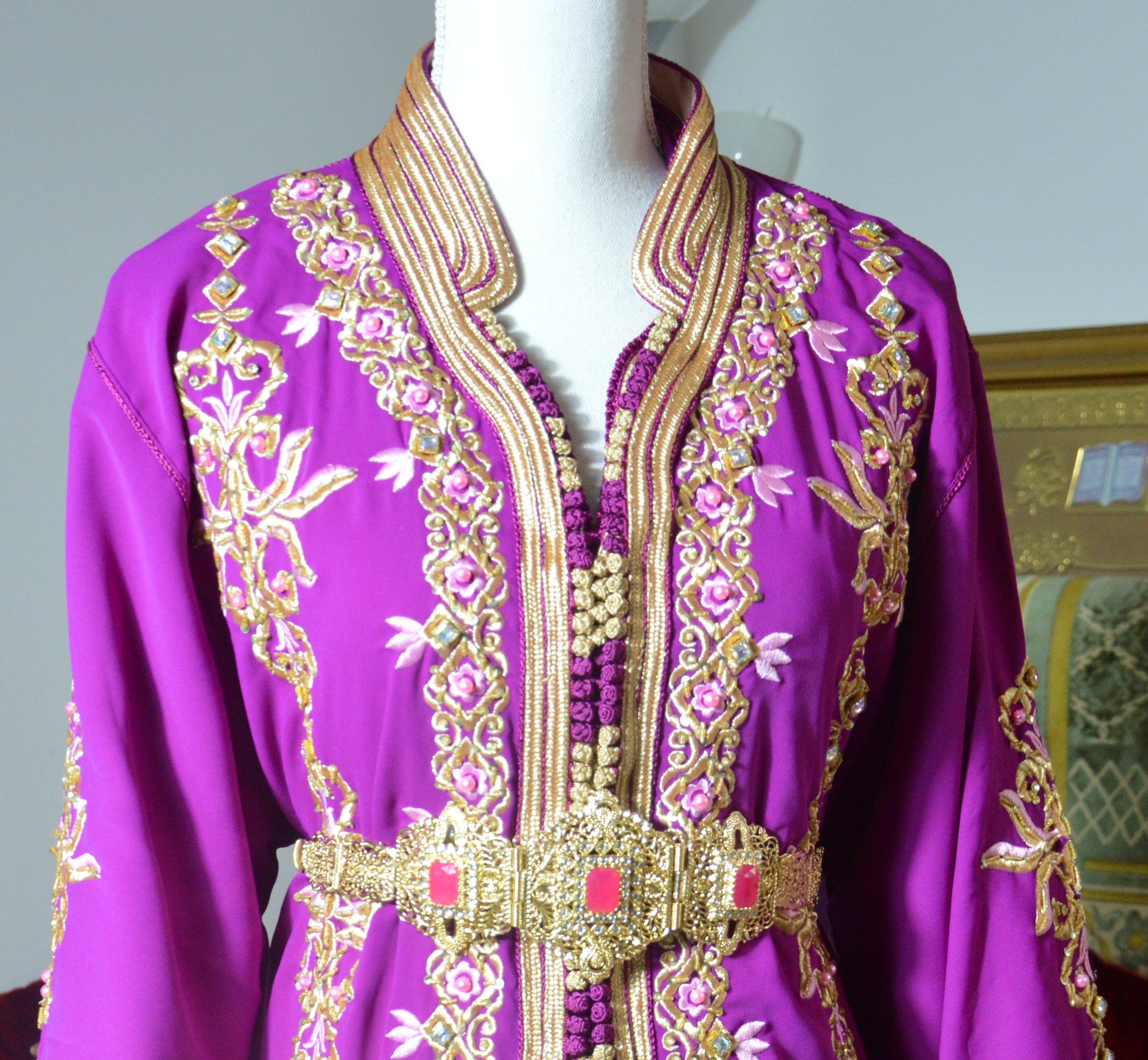 Takchita Fuschia Perle - Luxe Artisanal