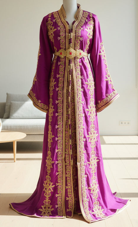 Takchita Fuschia Perle - Luxe Artisanal