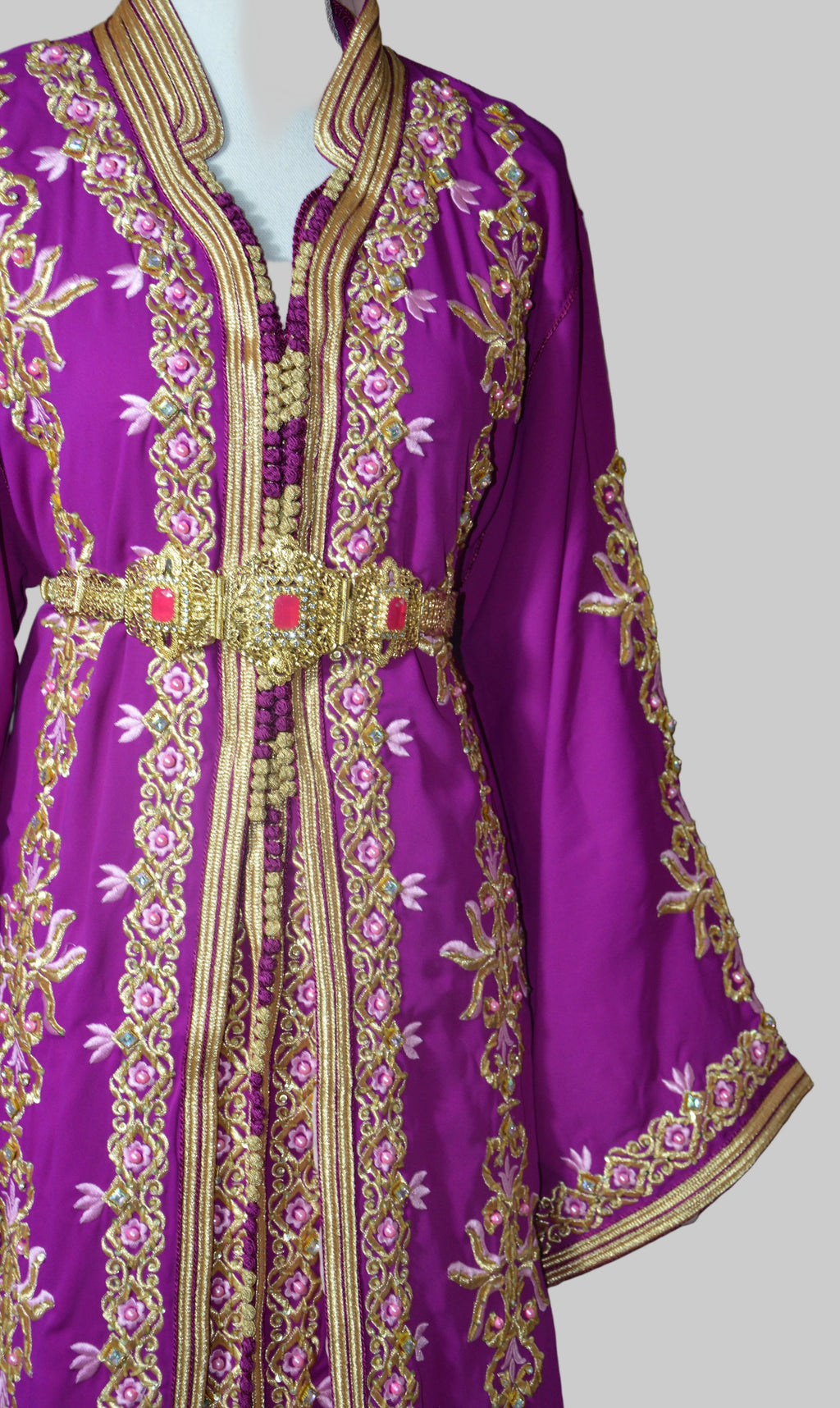 Takchita Fuschia Perle - Luxe Artisanal