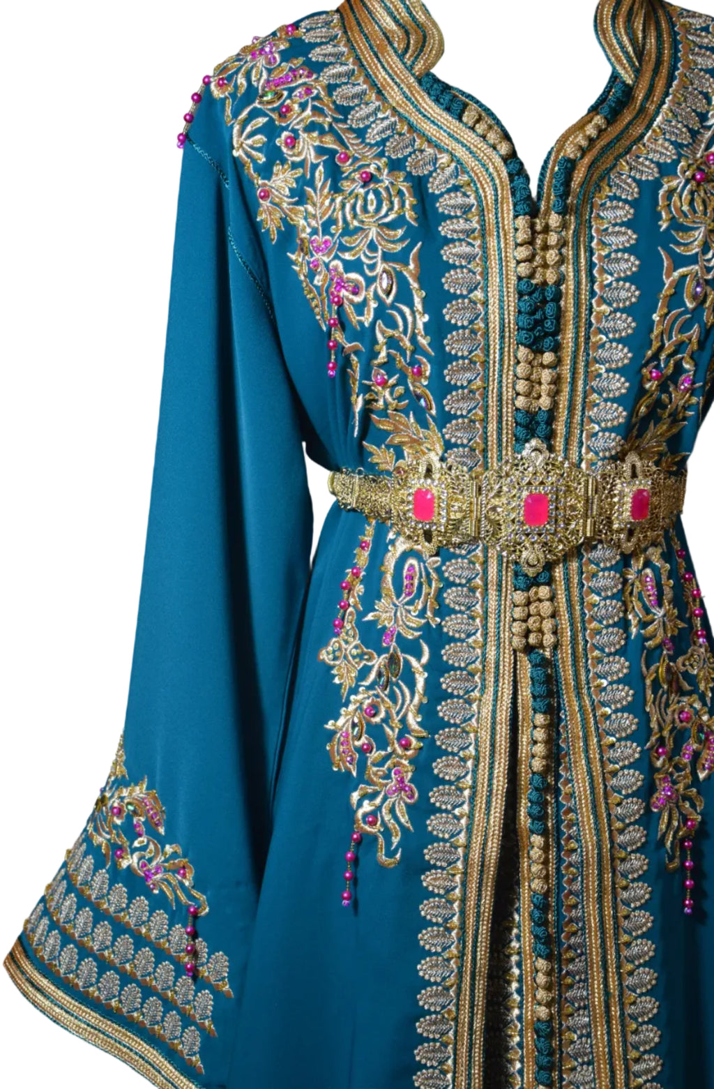 Takchita Bleu Perle - Luxe Artisanal