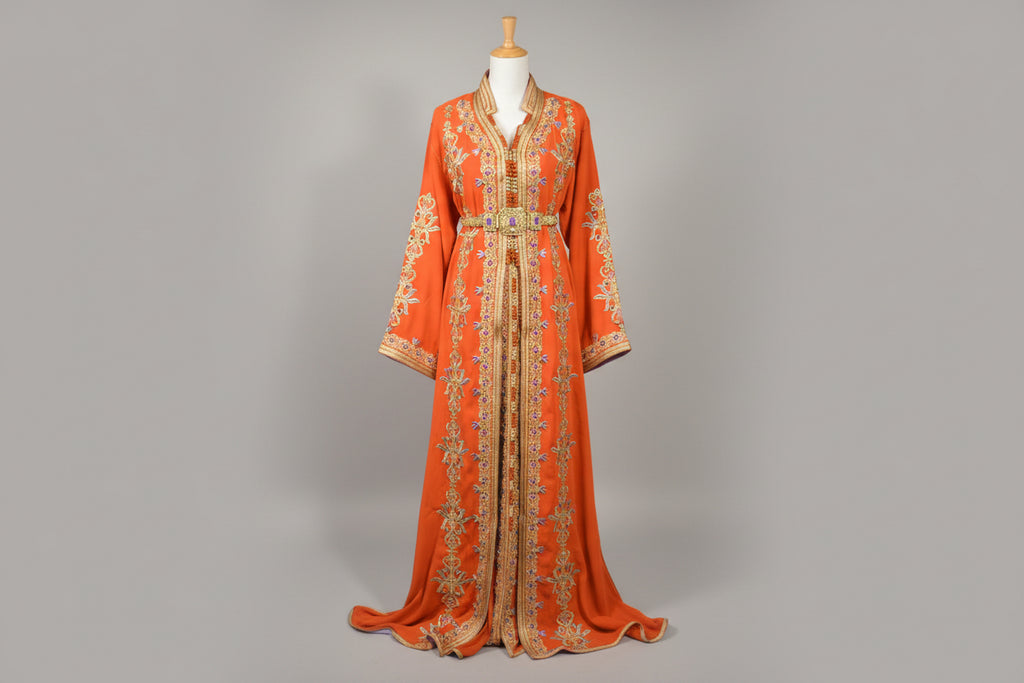 Takchita Orange Perle - Luxe Artisanal