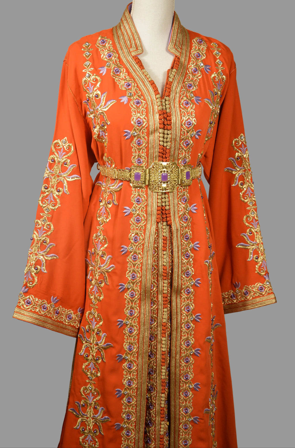 Takchita Orange Perle - Luxe Artisanal