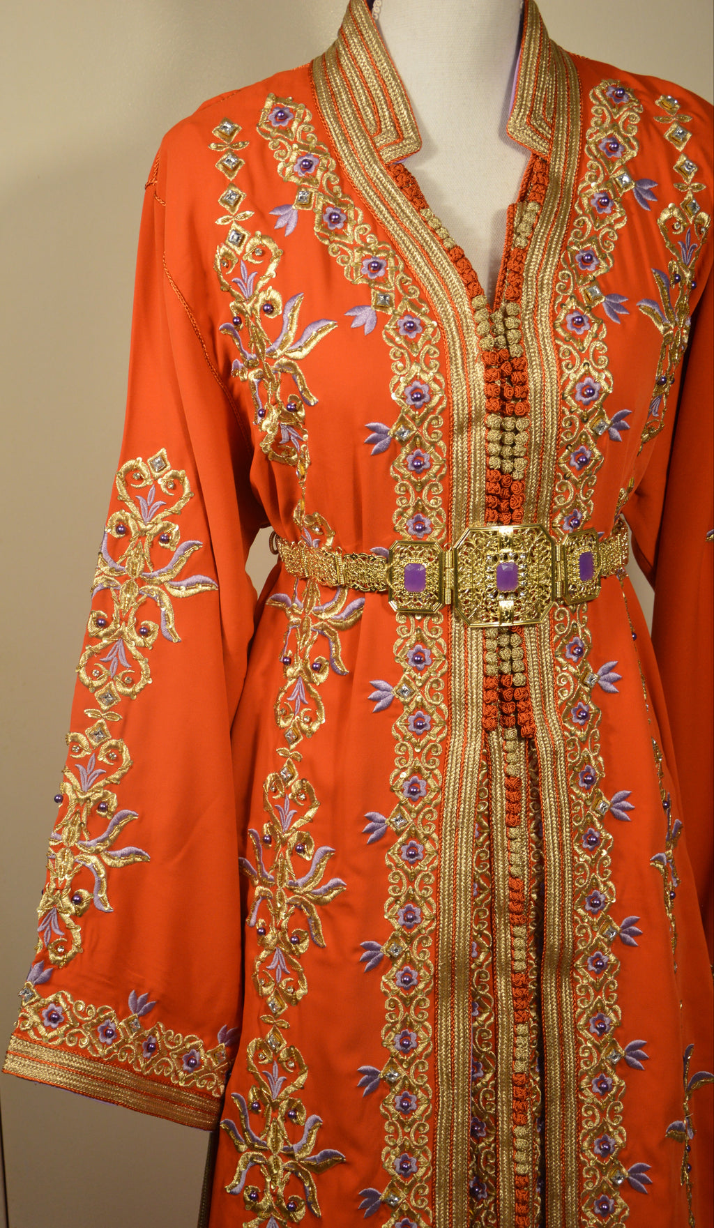 Takchita Orange Perle - Luxe Artisanal