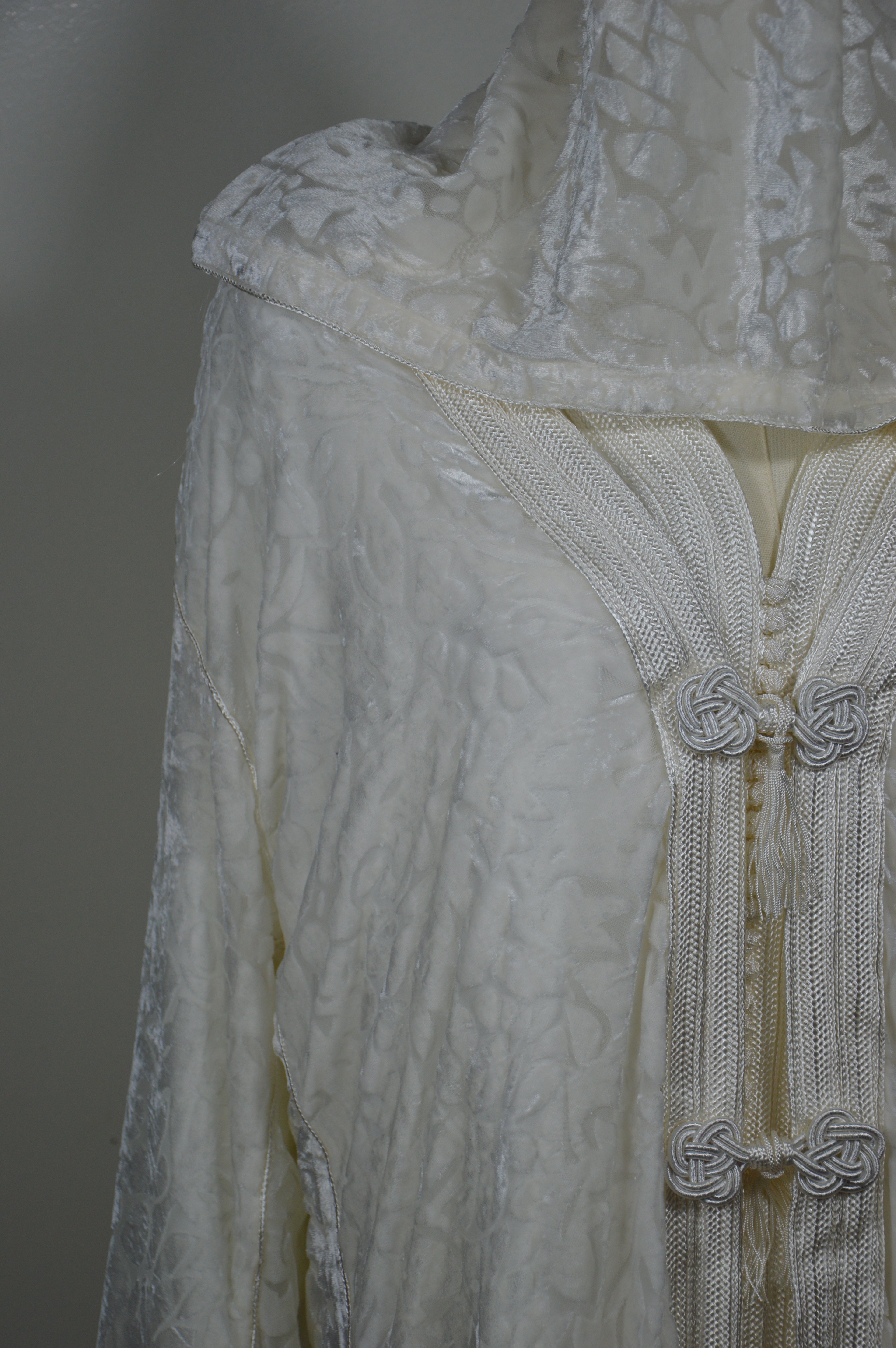 Jellaba Velours Blanc 2 Pièces