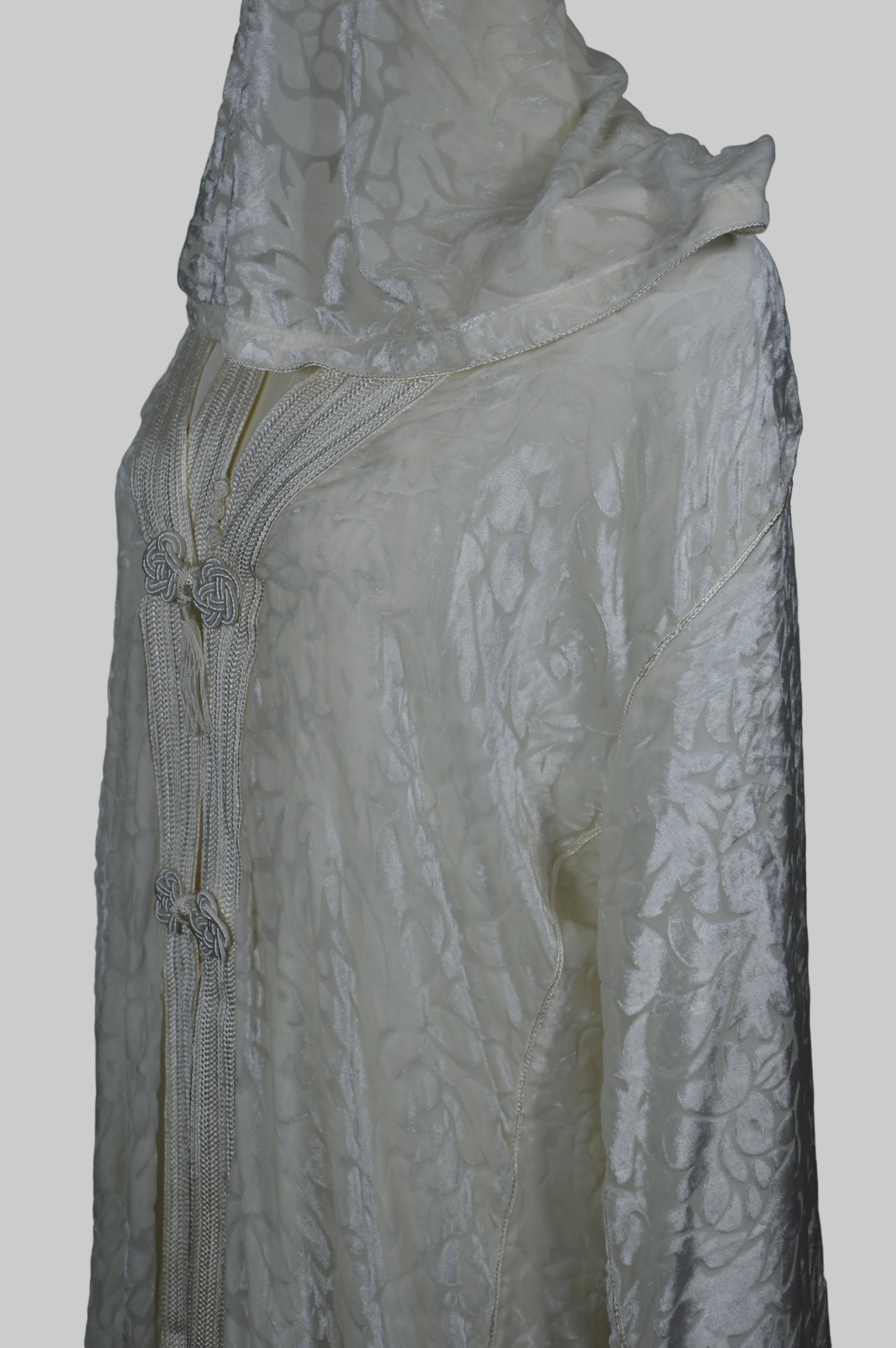 Jellaba Velours Blanc 2 Pièces