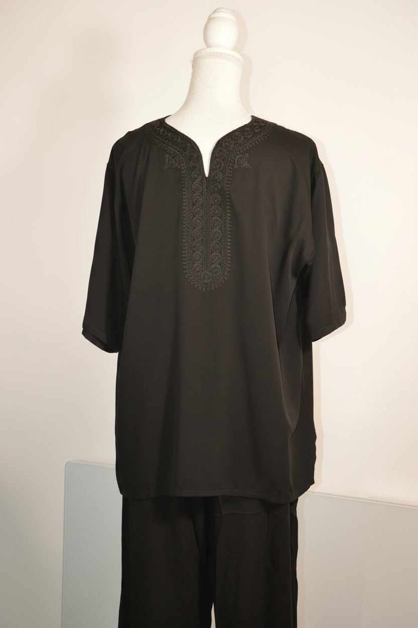 Ensemble Lin Noir Homme