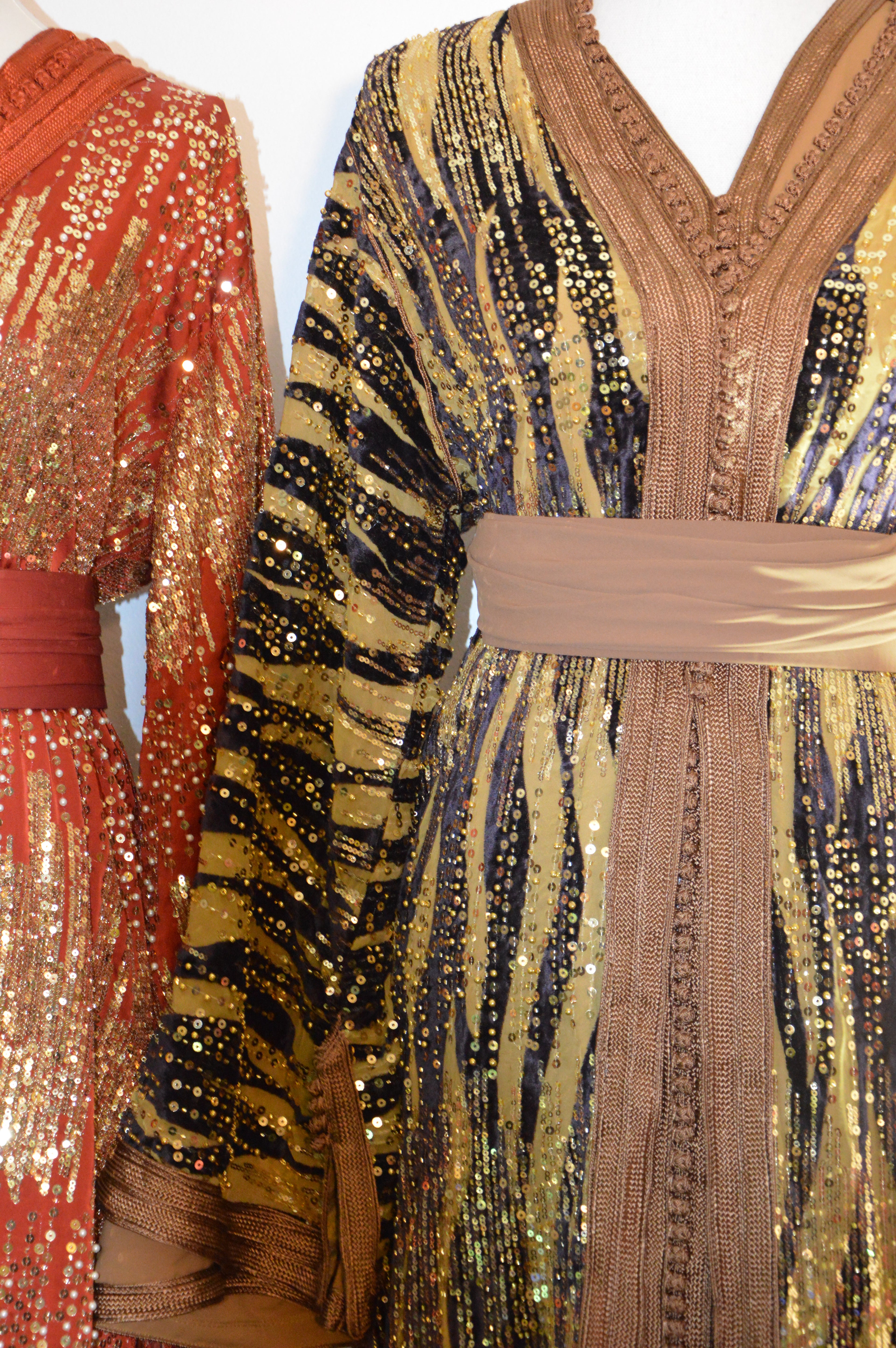 Takchita velours caramel luxe