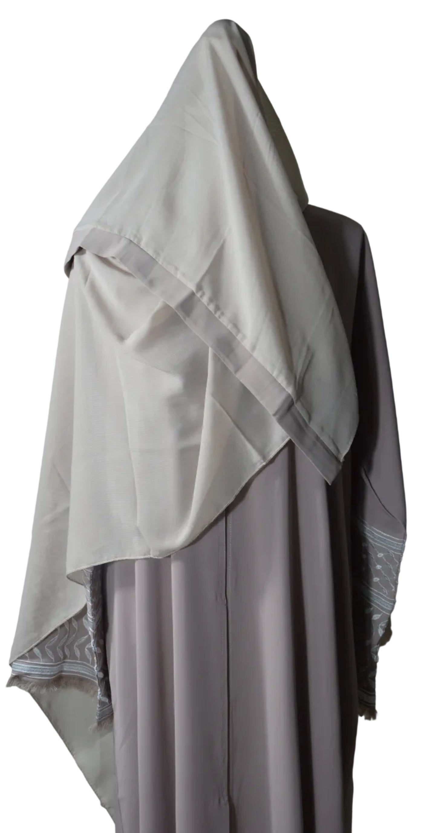 Abaya Beige Premium avec foulard assorti - Élégance Intemporelle