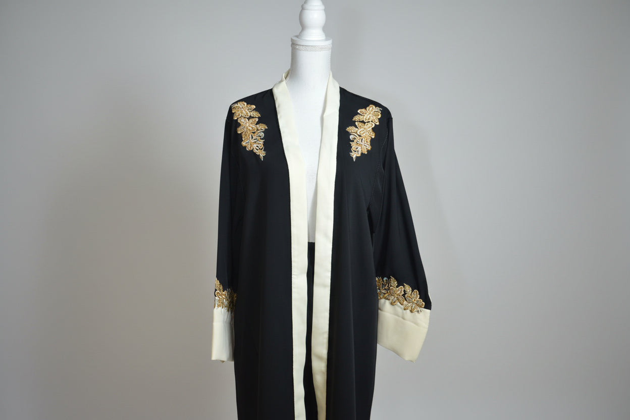 VESTE Kimono Noir BRODE