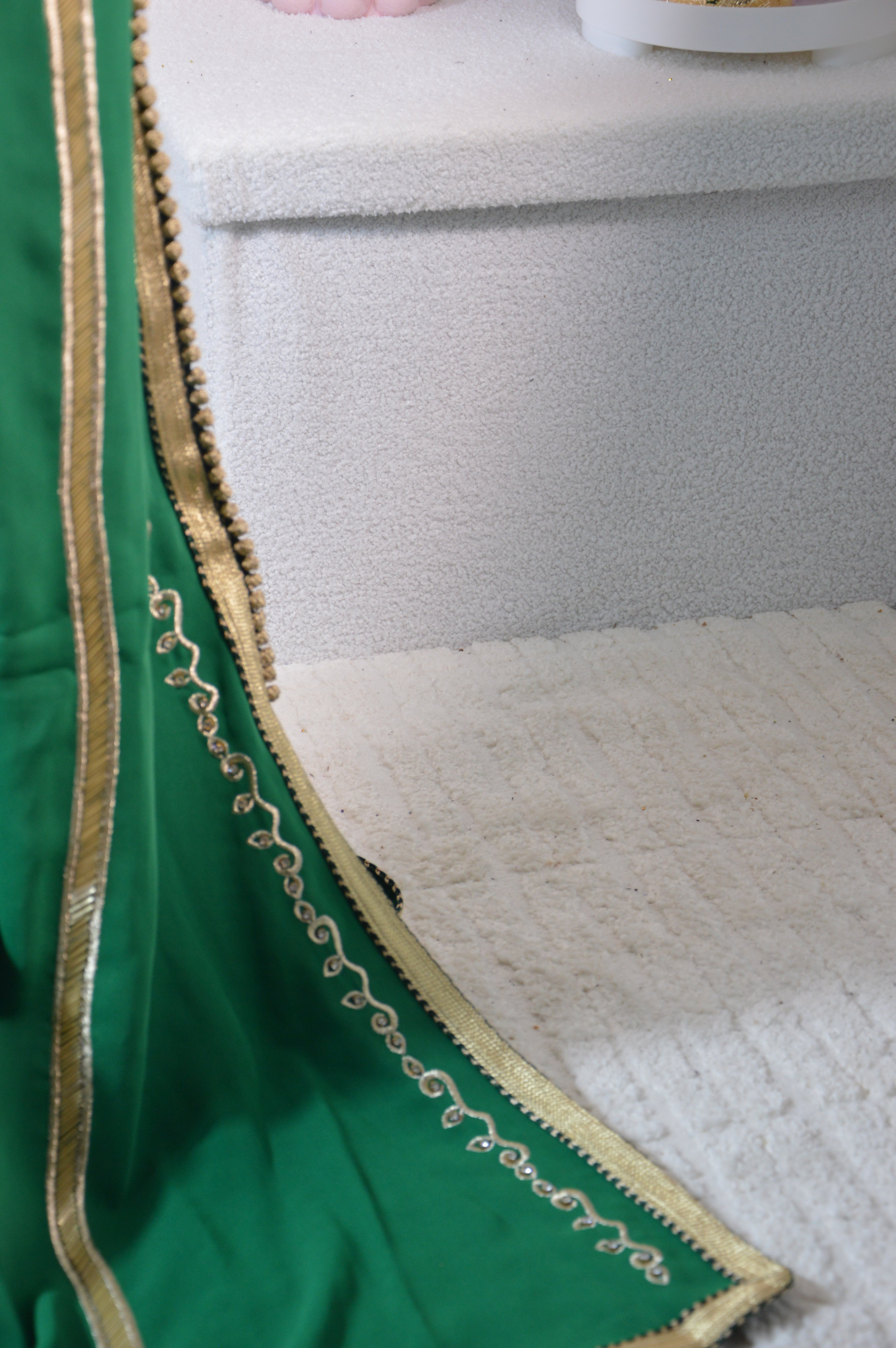 Caftan vert luxe – Sfifa dorée | Zeynaya Prestige