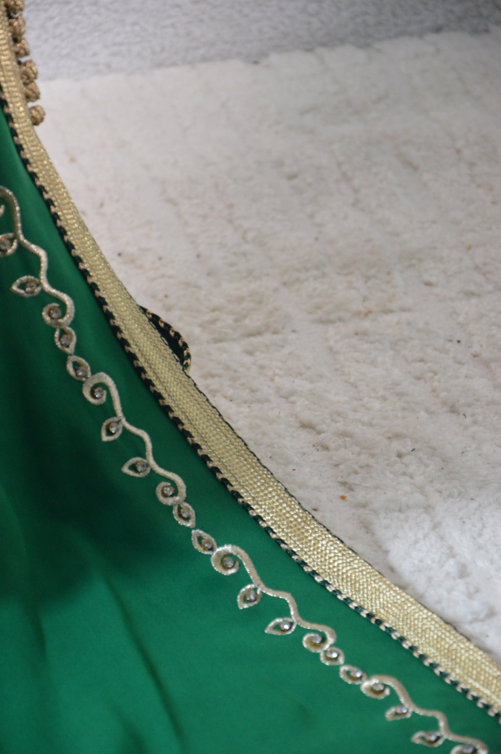 Caftan vert luxe – Sfifa dorée | Zeynaya Prestige