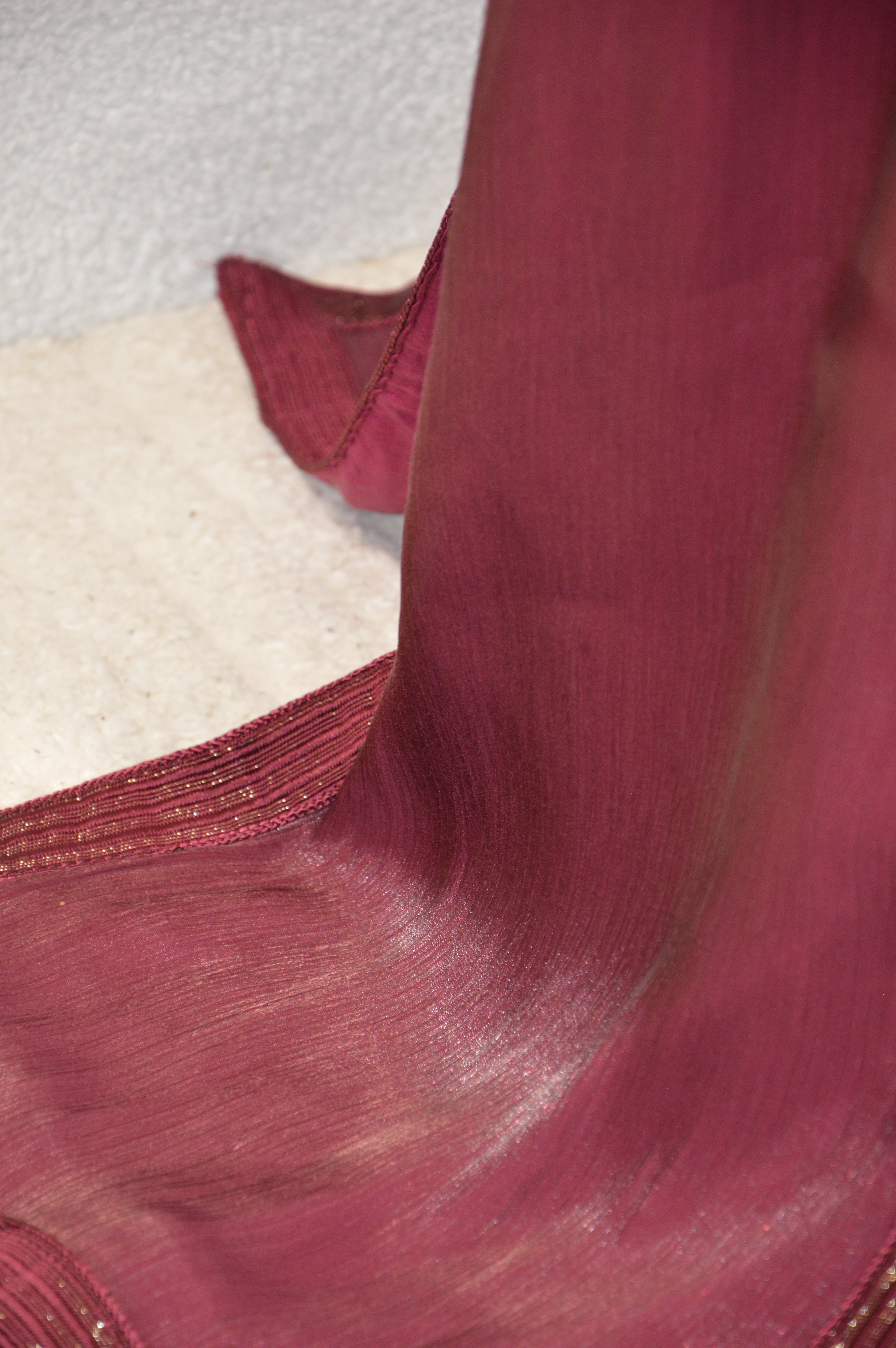 Caftan Organza Bordeaux - Zeynaya Prestige