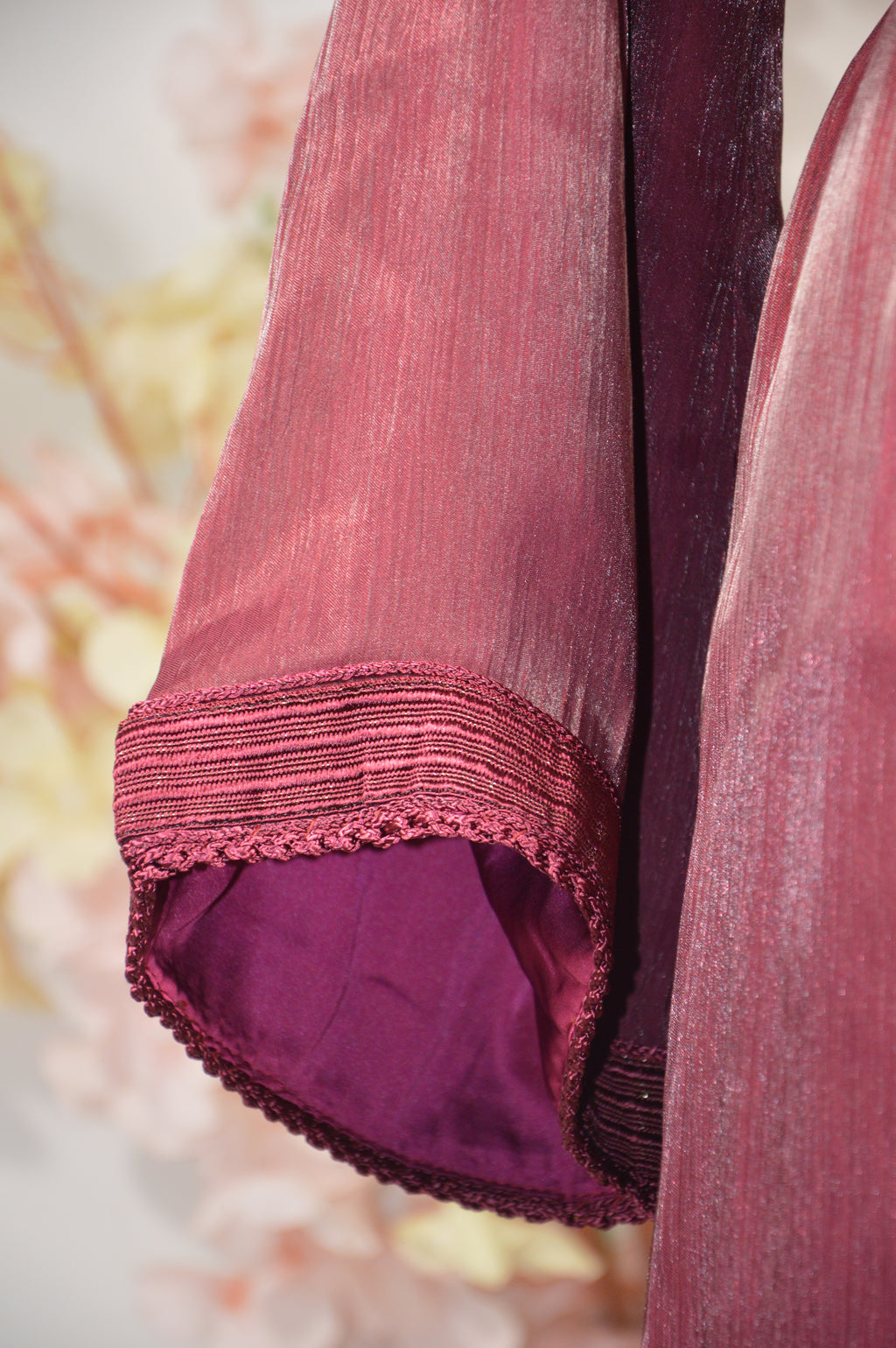 Caftan Organza Bordeaux - Zeynaya Prestige