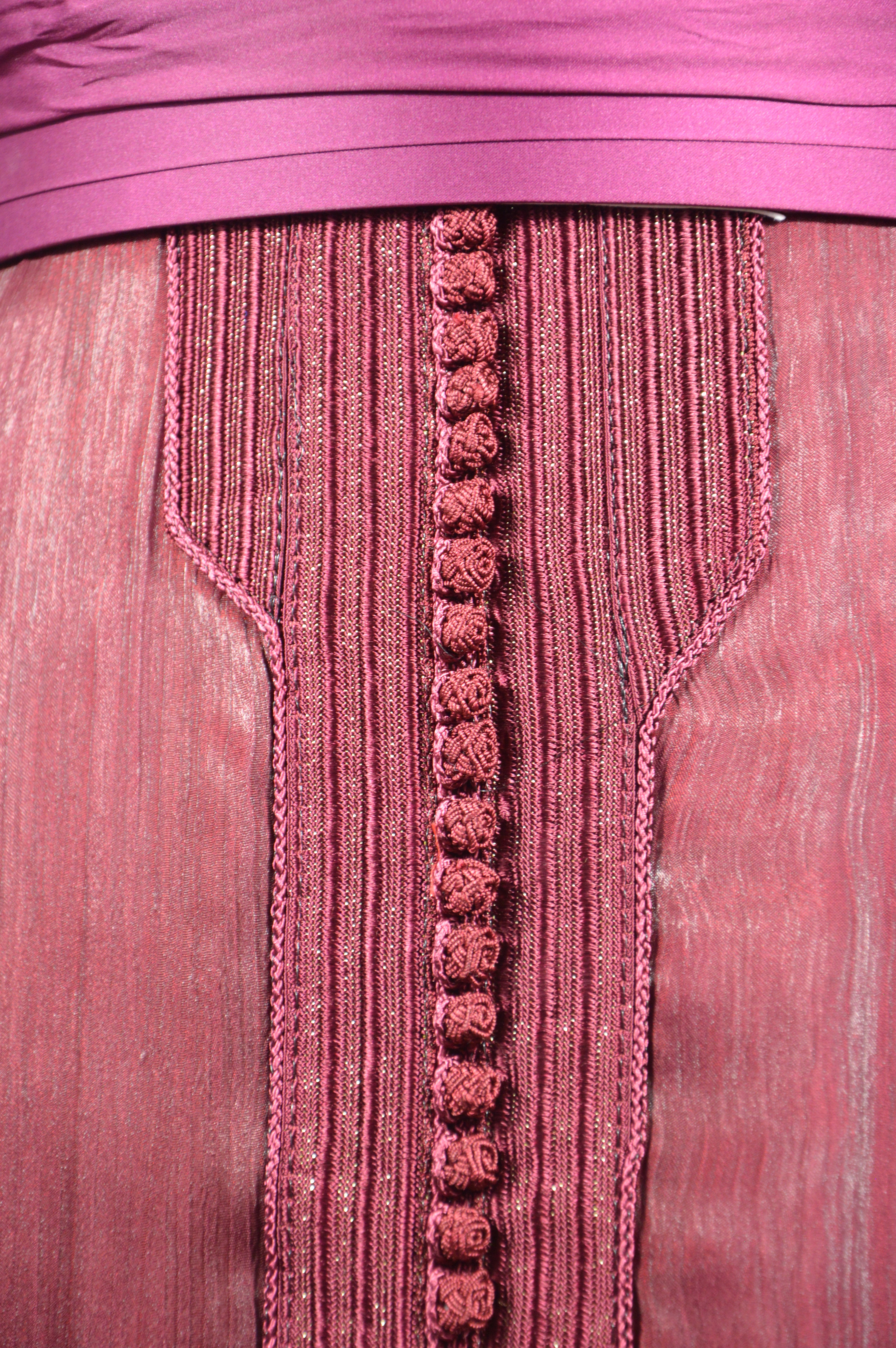 Caftan Organza Bordeaux - Zeynaya Prestige