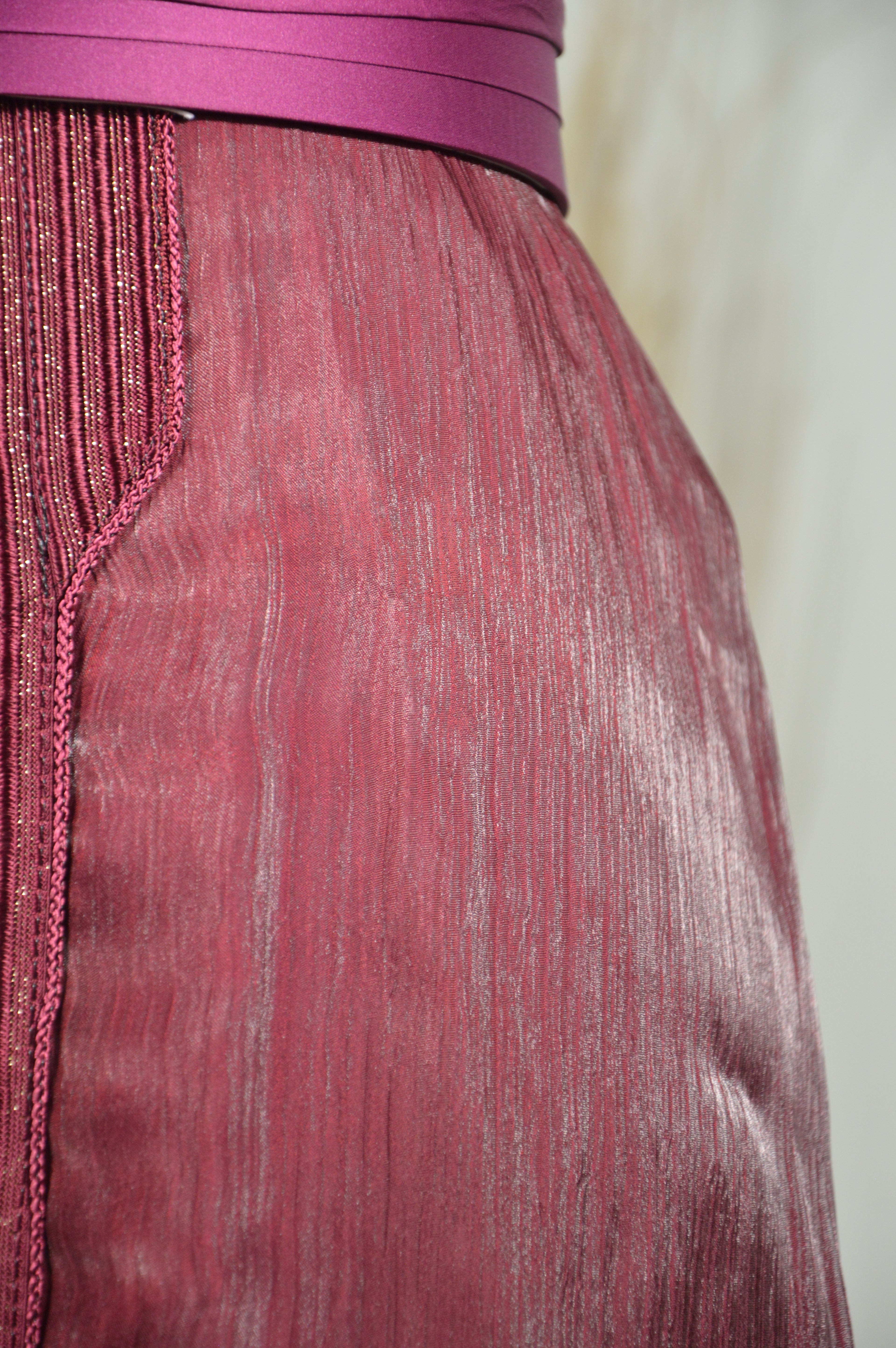 Caftan Organza Bordeaux - Zeynaya Prestige