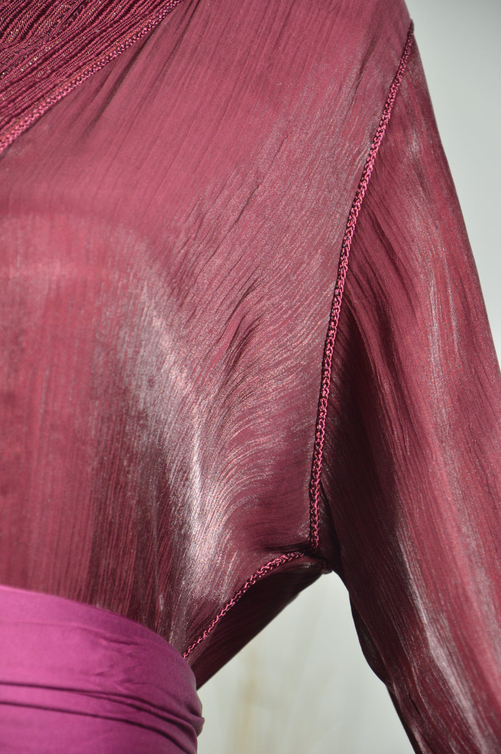 Caftan Organza Bordeaux - Zeynaya Prestige