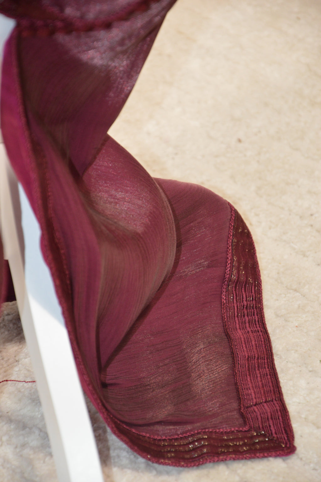 Caftan Organza Bordeaux - Zeynaya Prestige