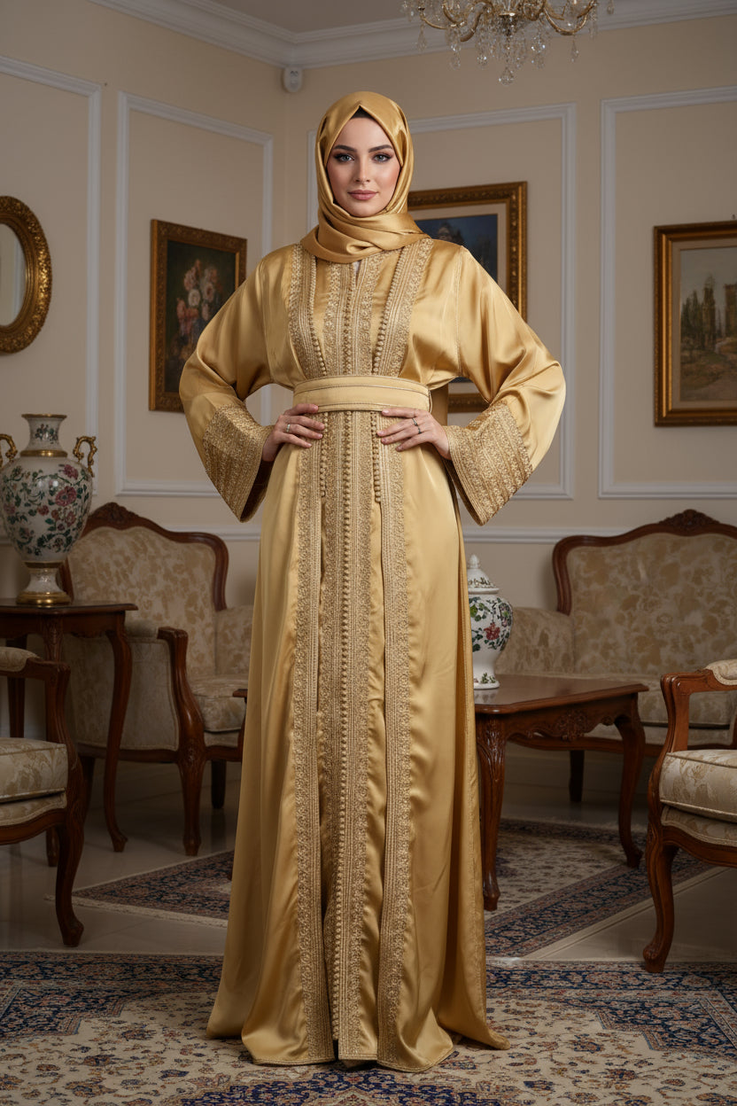 Kimono Oriental Doré - Zeynaya Prestige