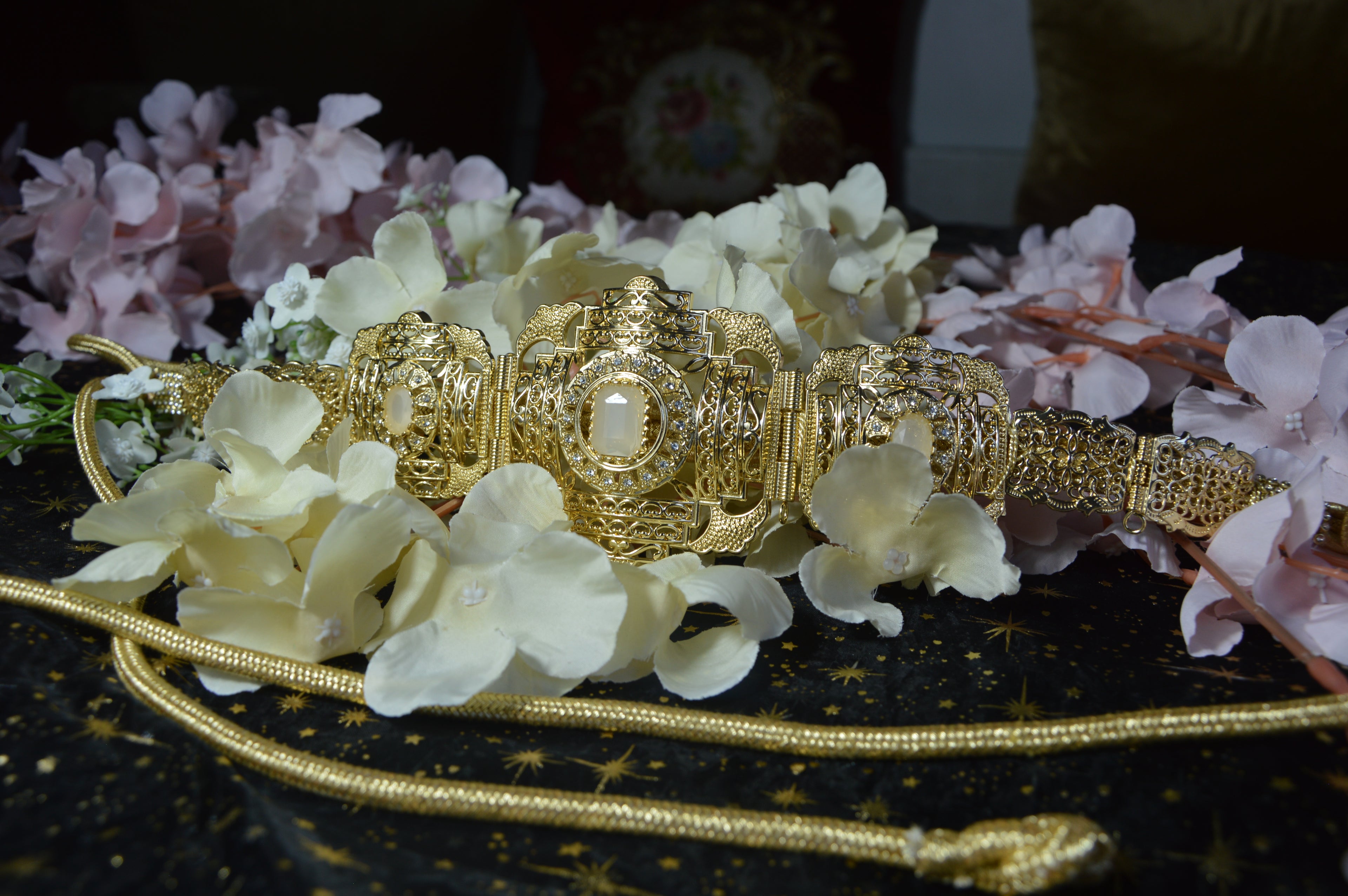 Ceinture orientale « Sultana » — Nacre blanche