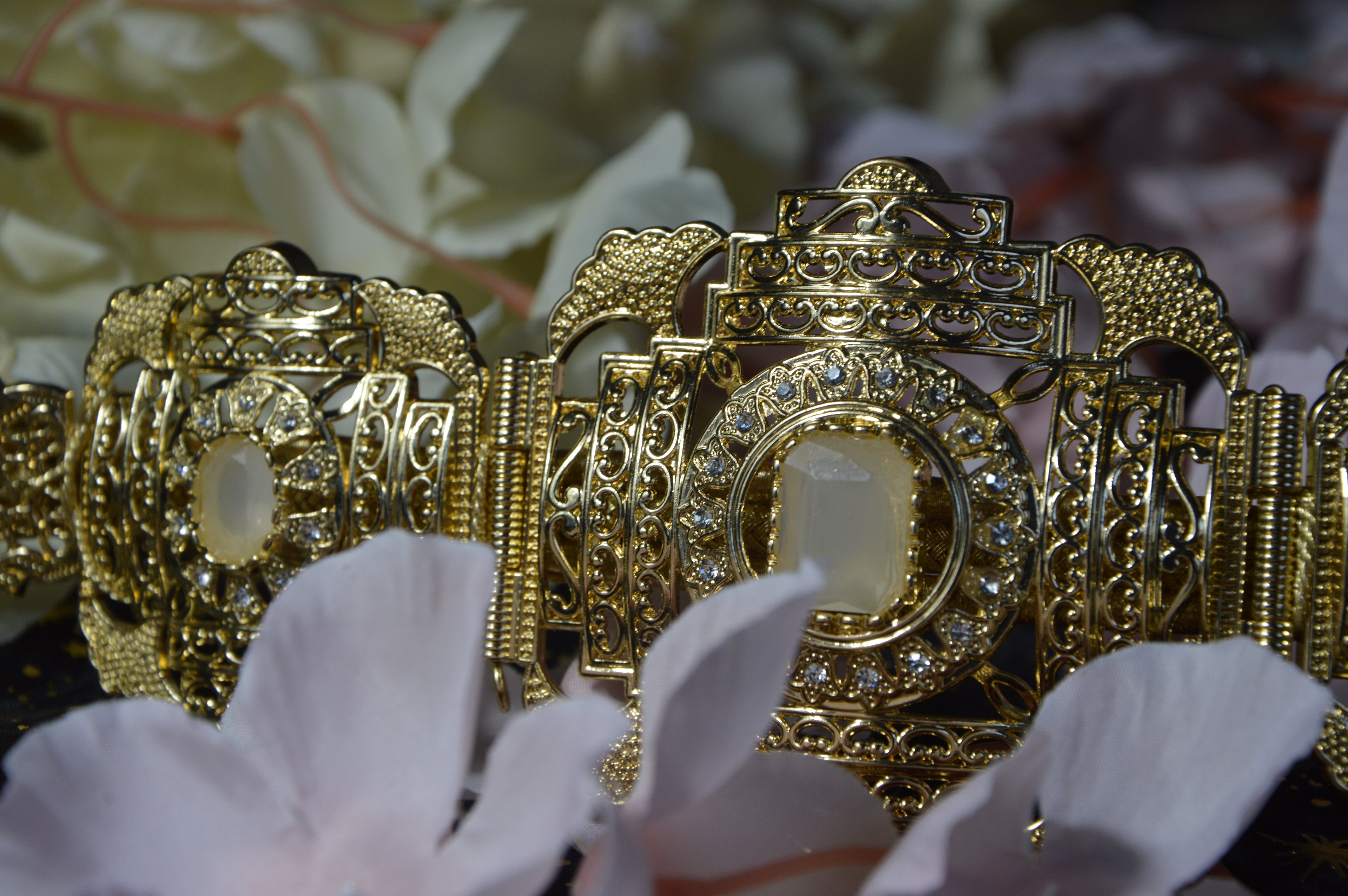 Ceinture orientale « Sultana » — Nacre blanche