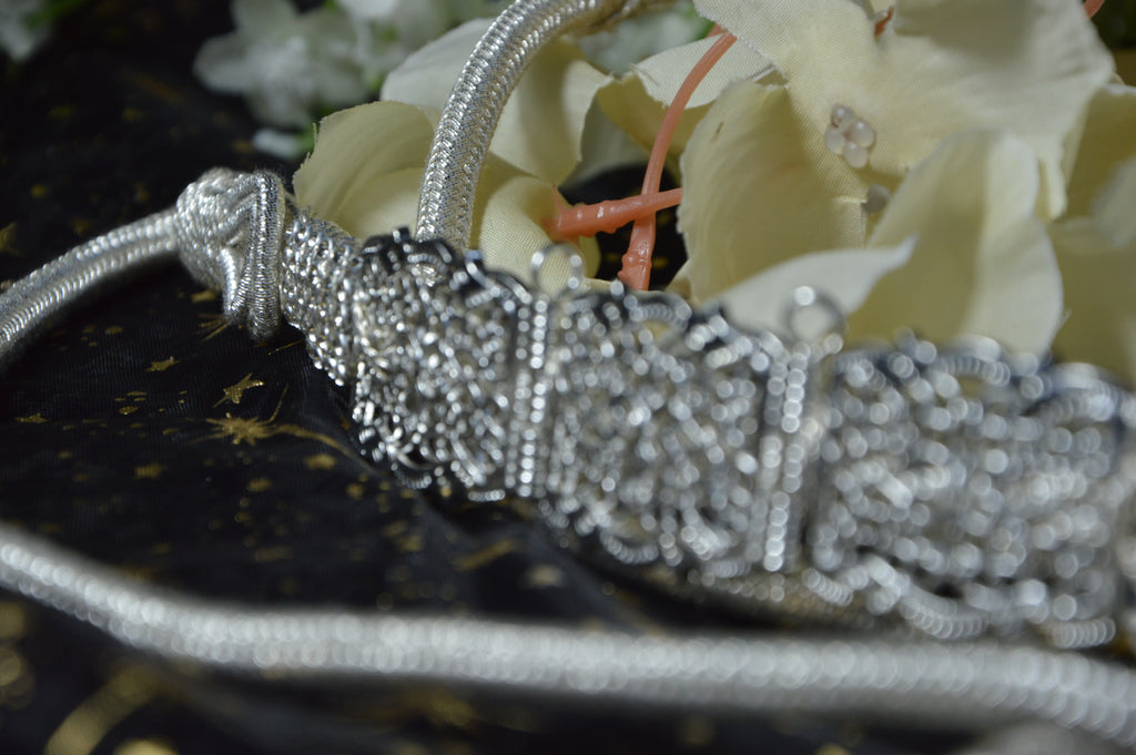 Ceinture orientale cristal « Luna » – Argent