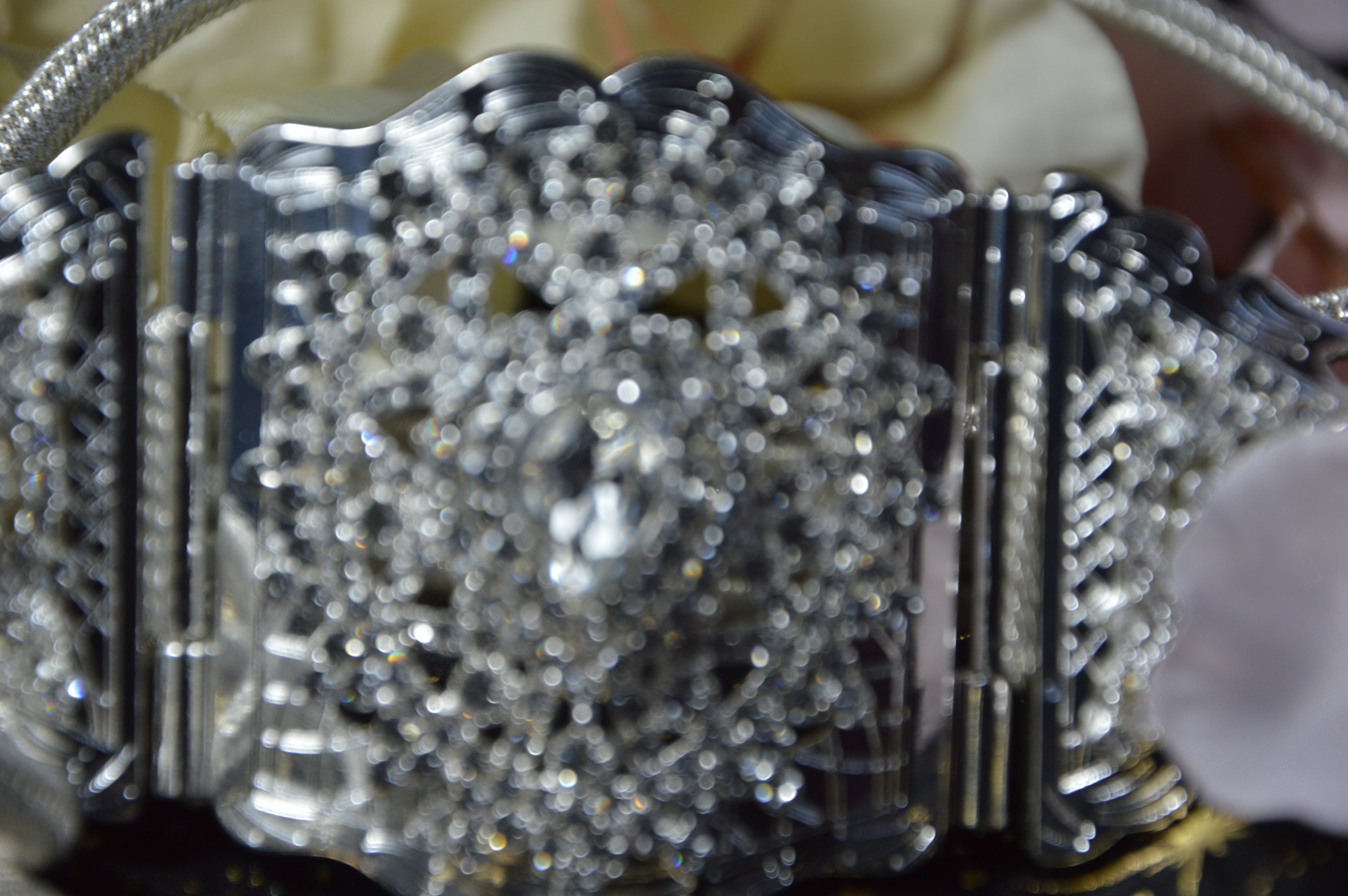 Ceinture orientale cristal « Luna » – Argent