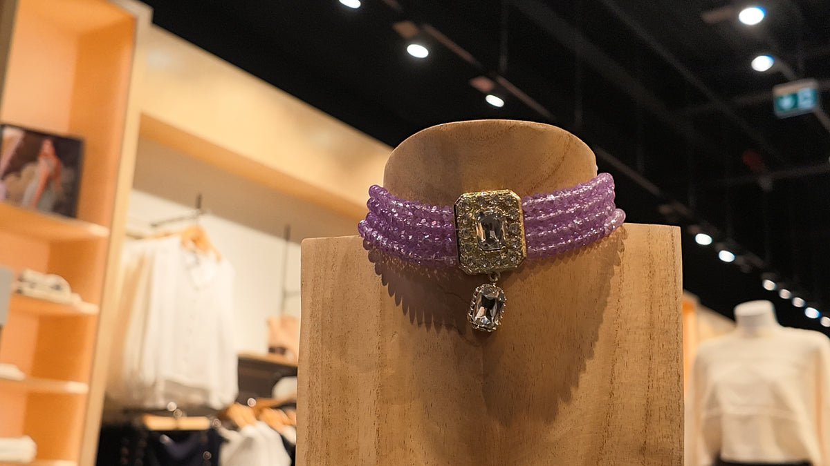 Collier Choker Lilas – ZEYNAYA PRESTIGE