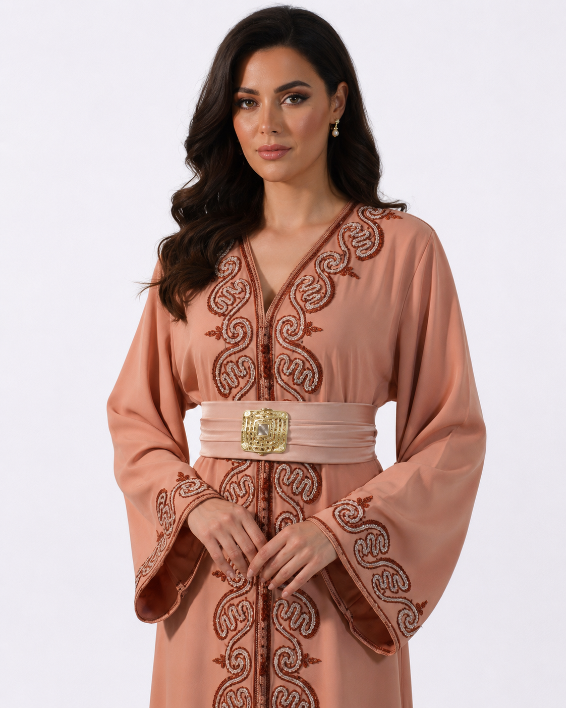 Caftan Soumaya Saumon