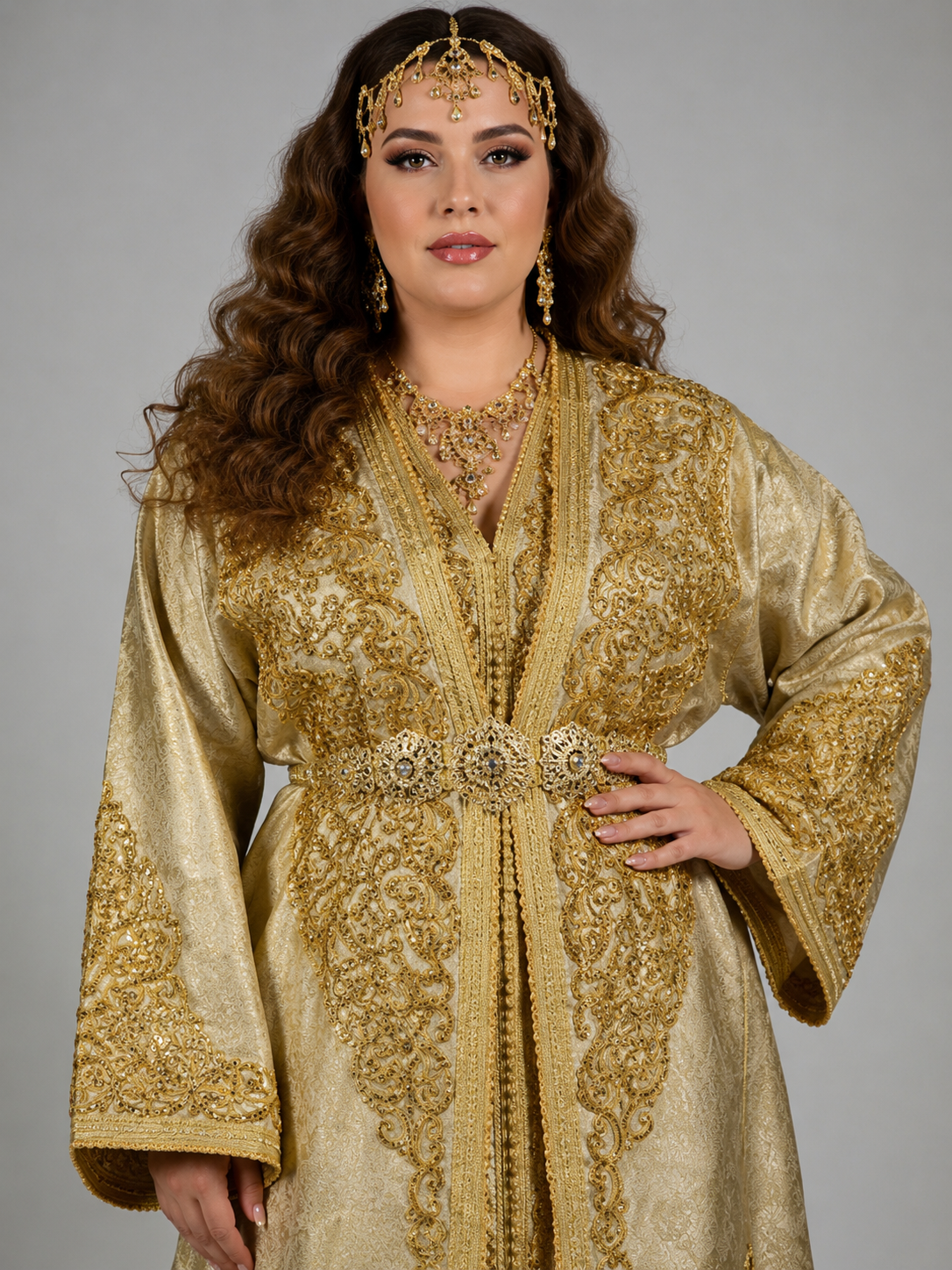 Takchita signature brocart or - vue face