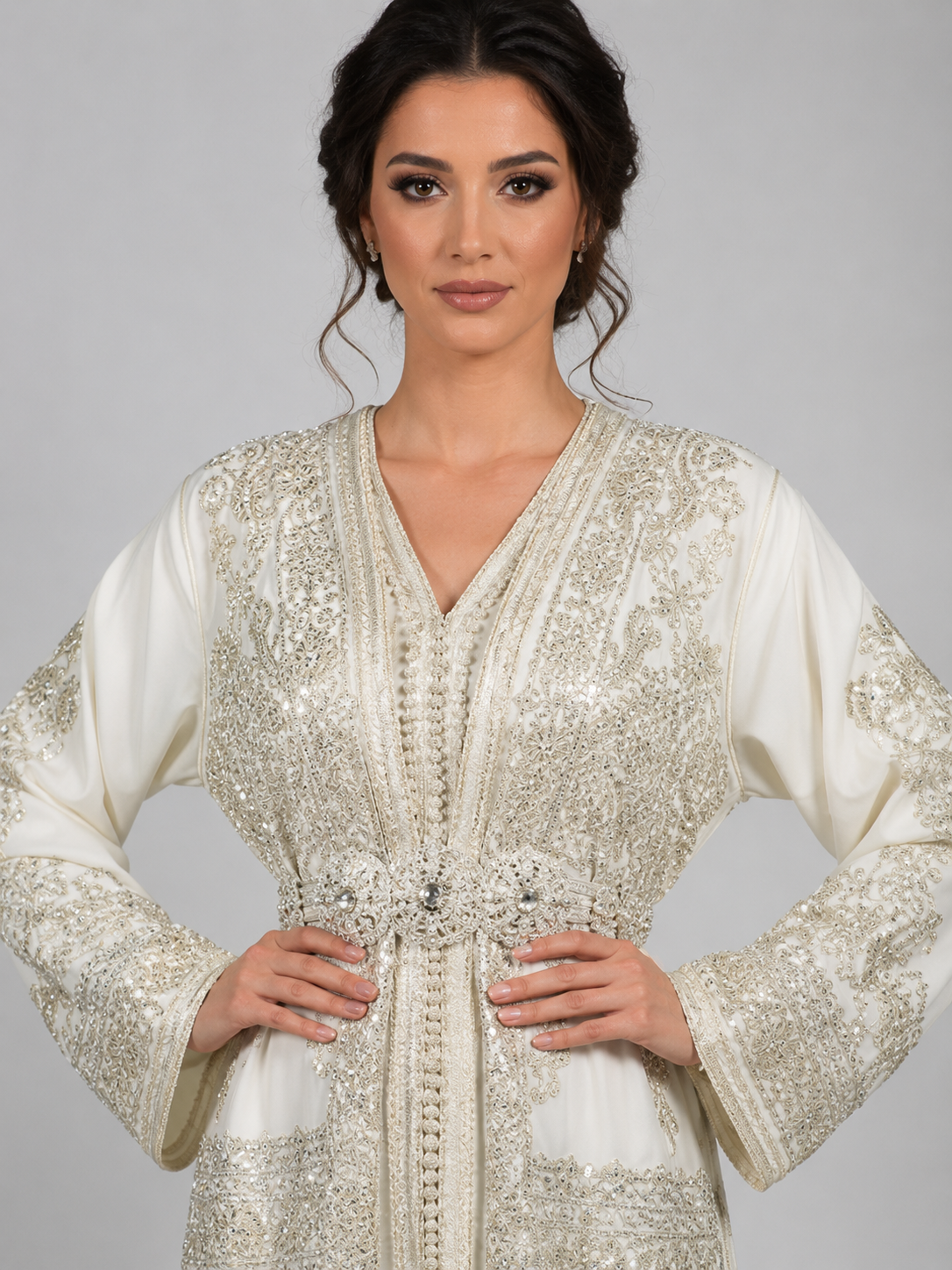 Takchita bridal signature argent - vue face