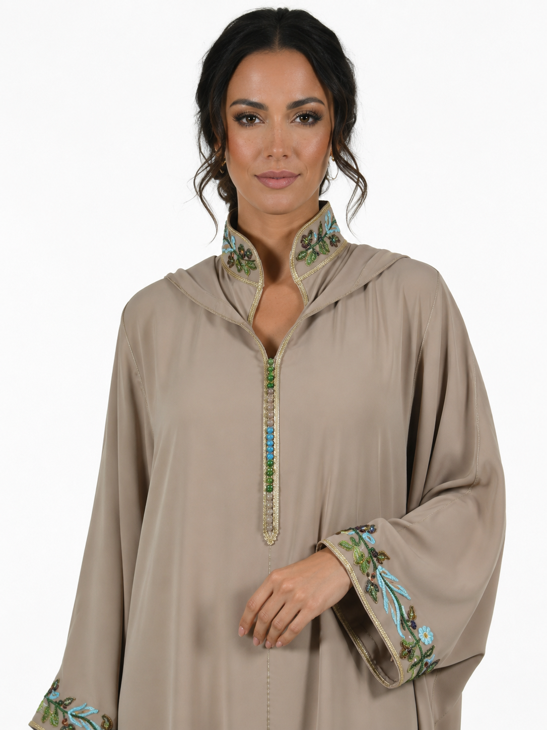 Gandoura col montant nude cappuccino - vue principale